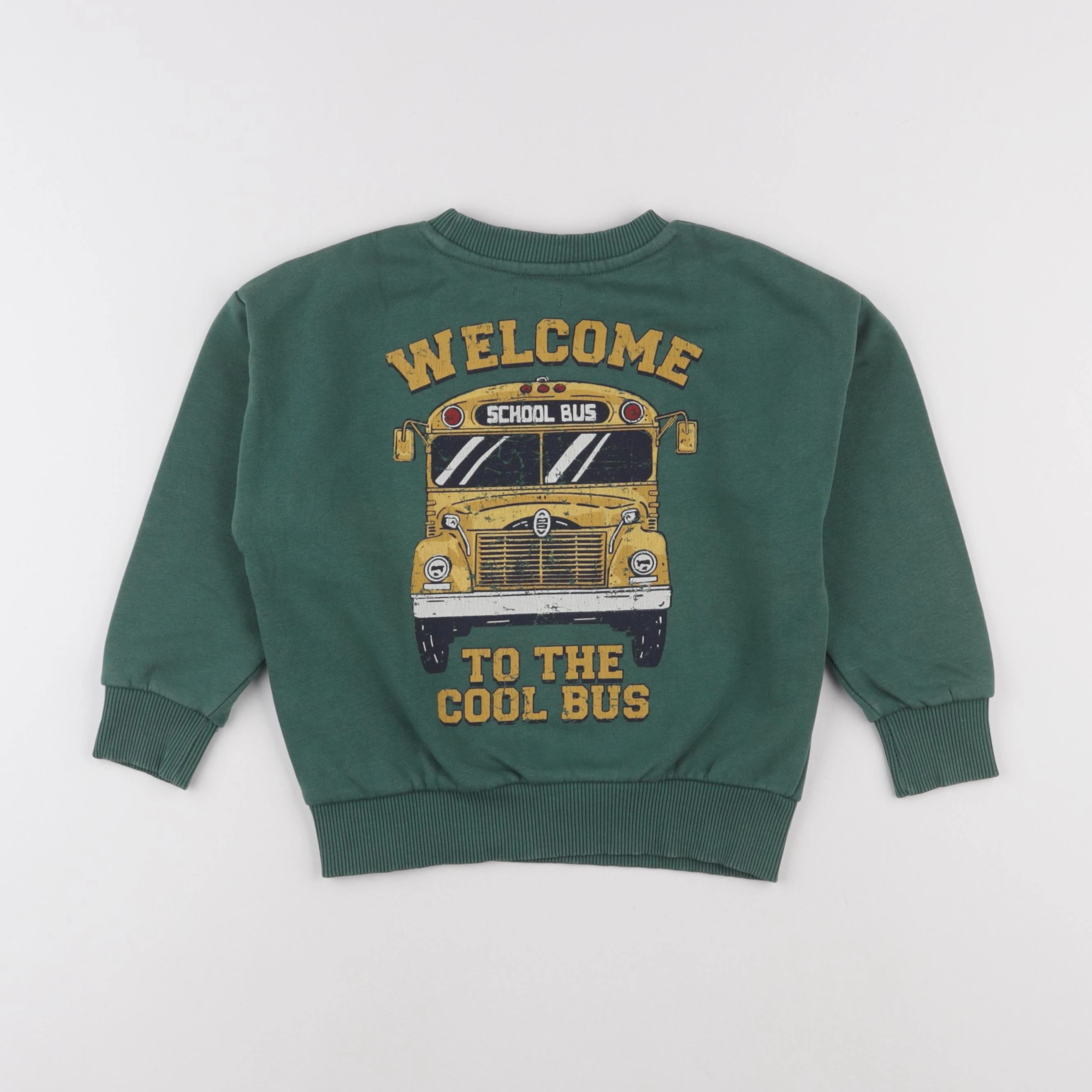 Vertbaudet - sweat vert - 5 ans