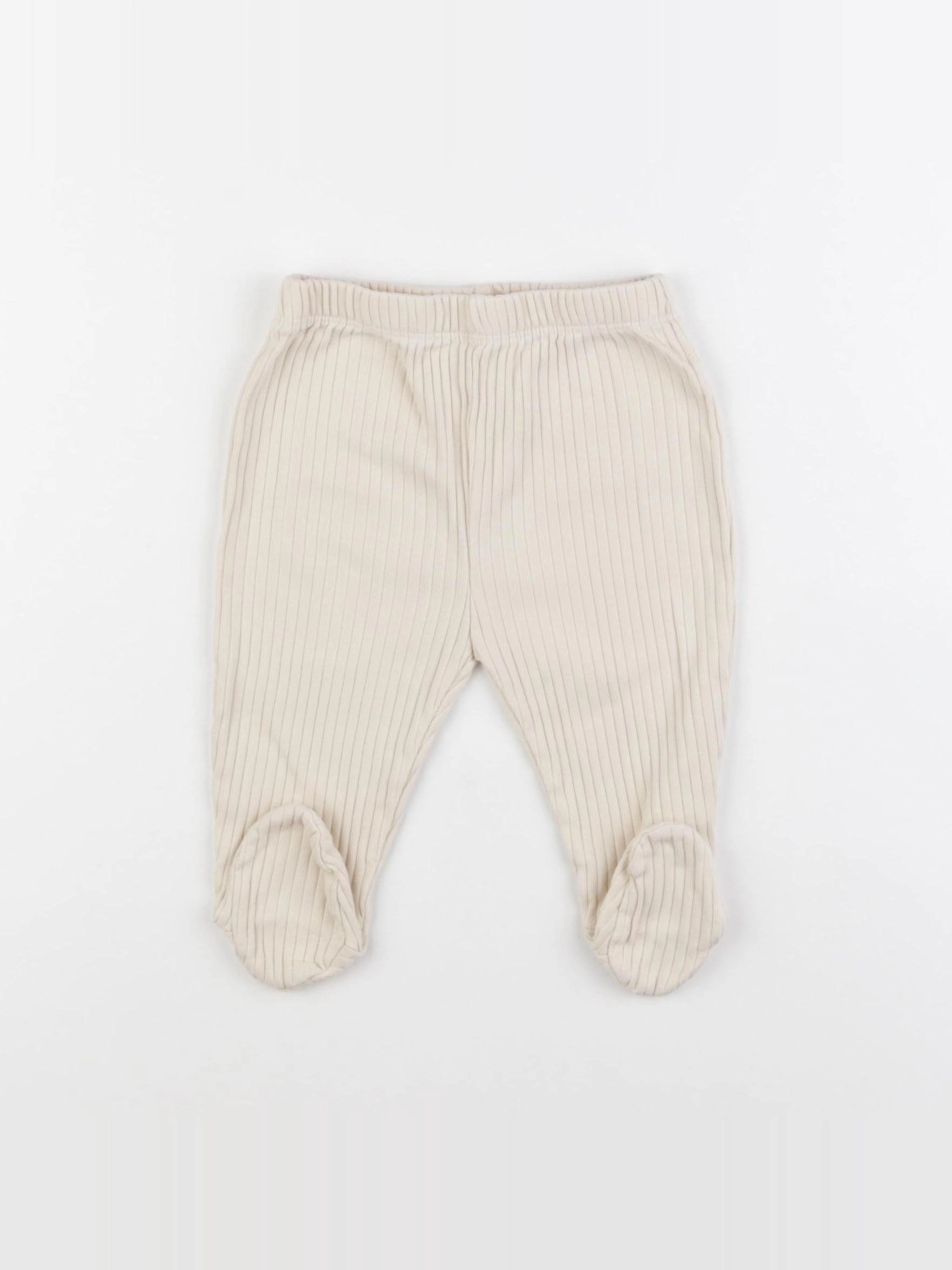 Vertbaudet - legging beige - 9 mois