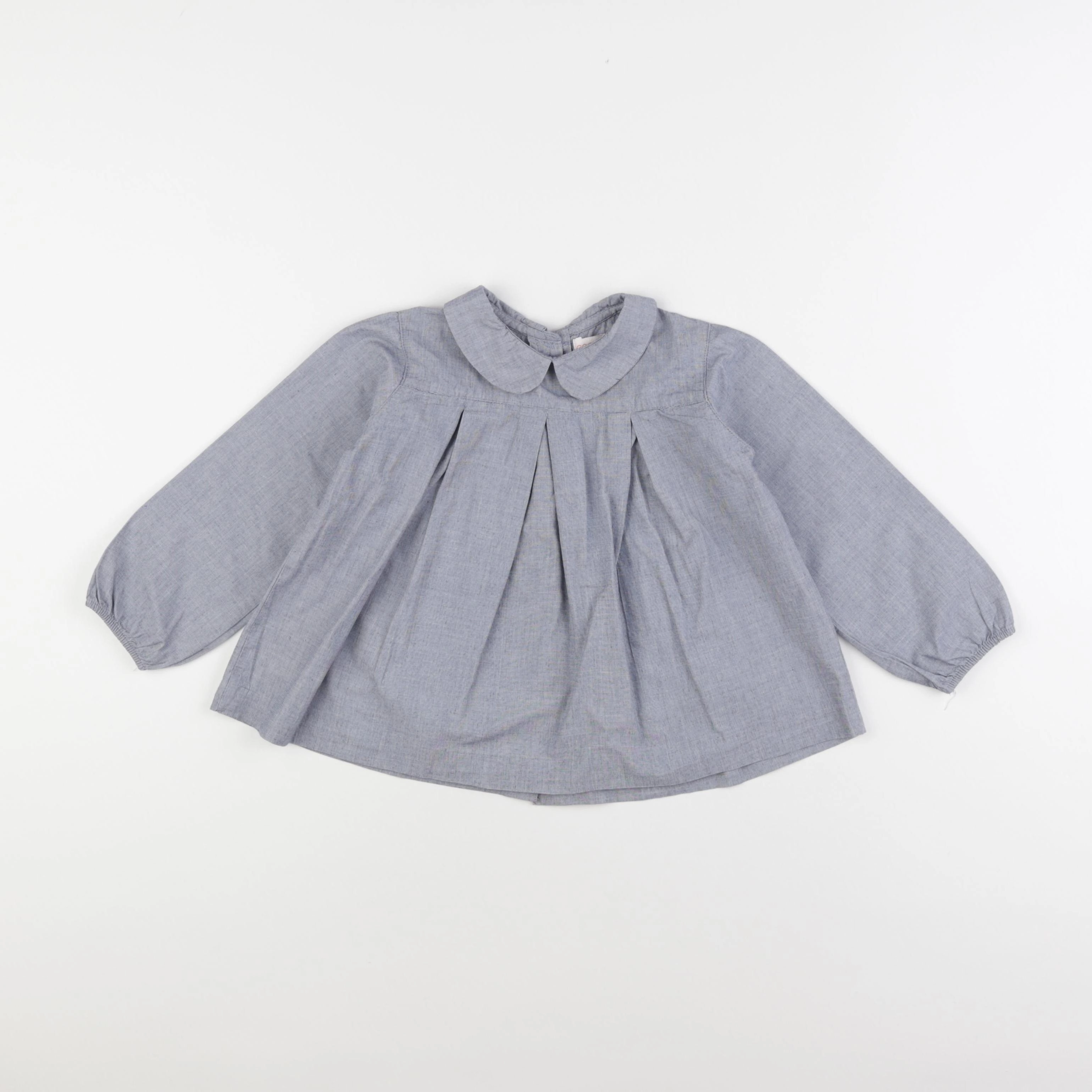 Gocco - blouse bleu - 3/4 ans