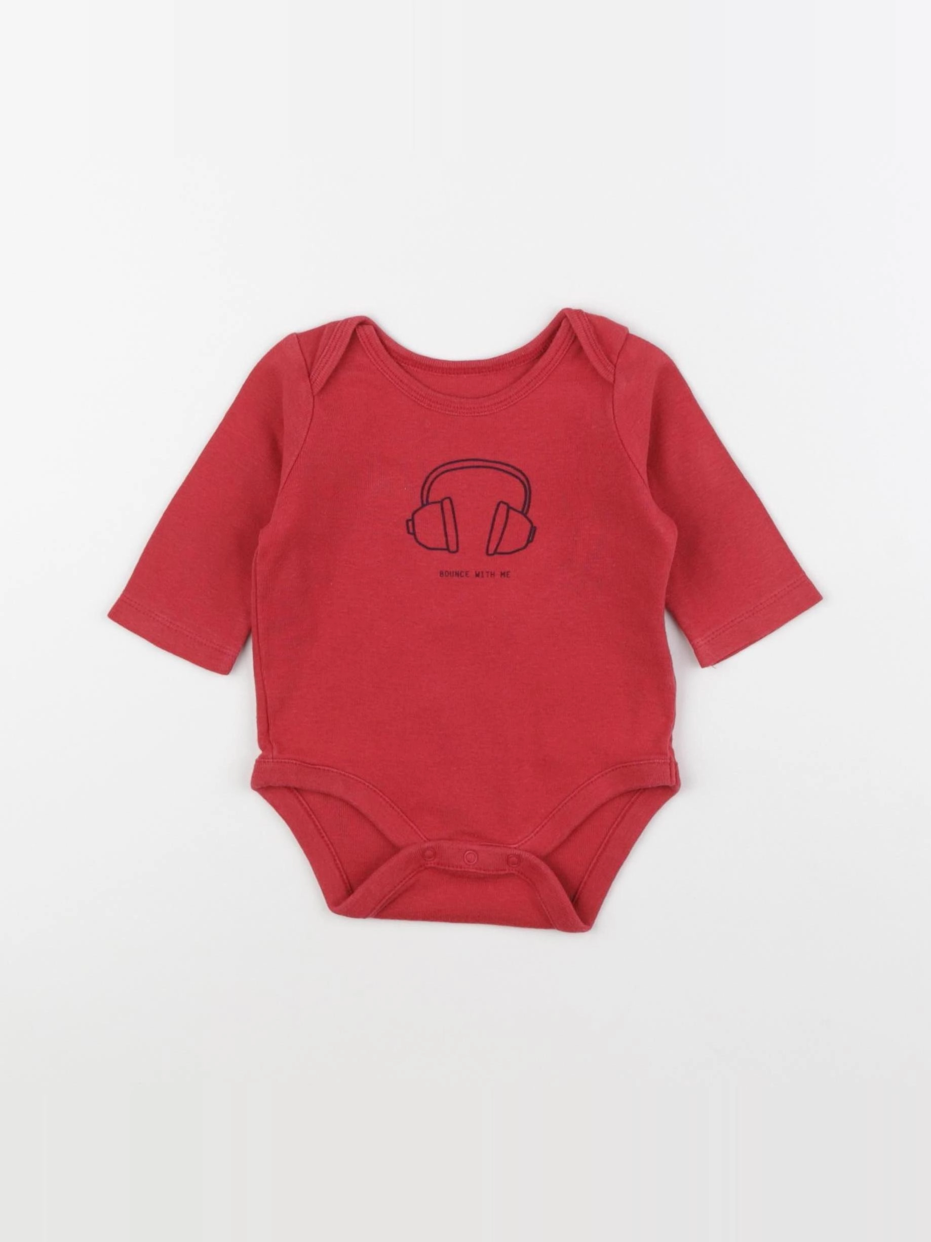 GAP - body rouge - 0/3 mois