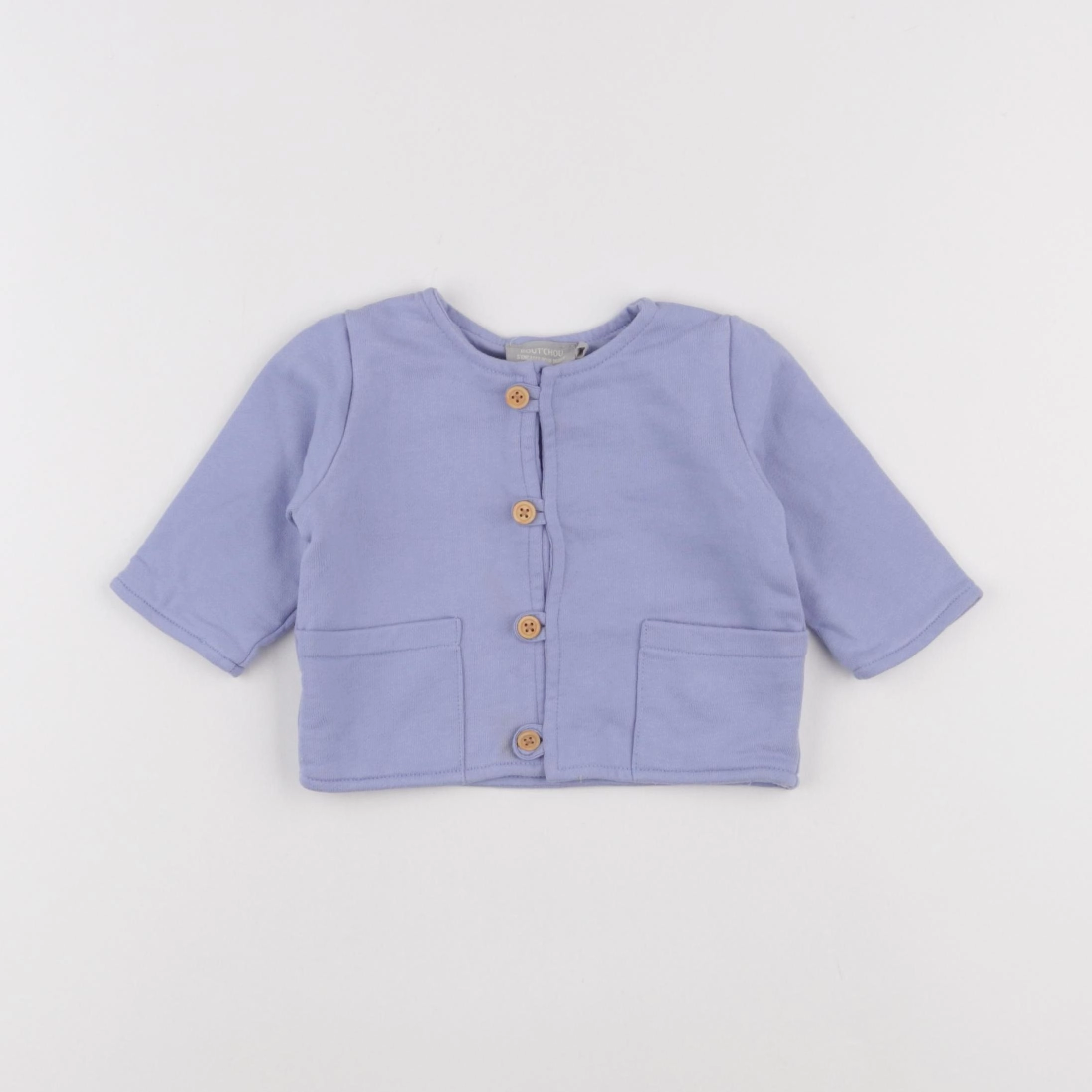 Boutchou - gilet bleu - 3 mois
