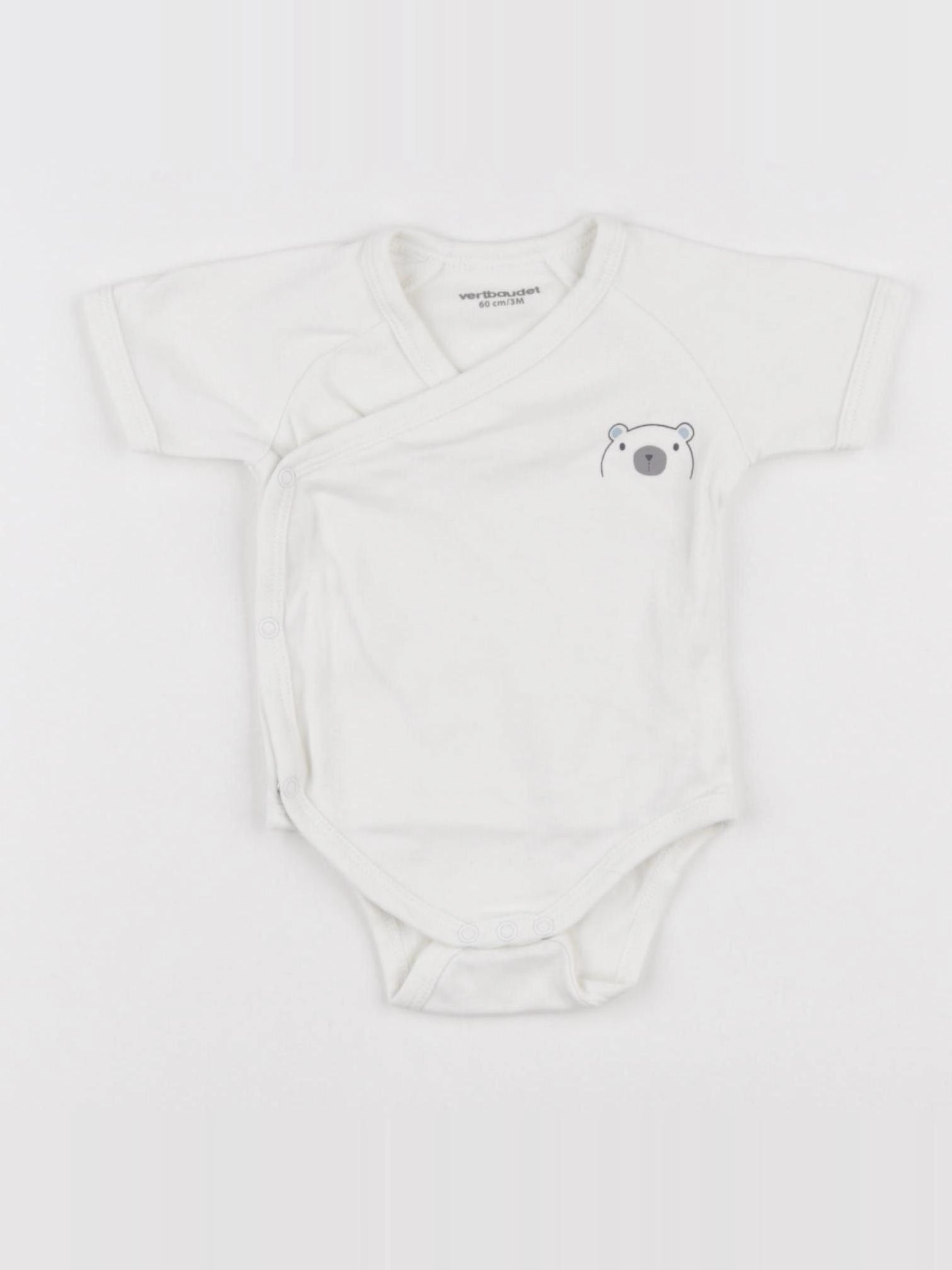 Vertbaudet - body blanc - 3 mois
