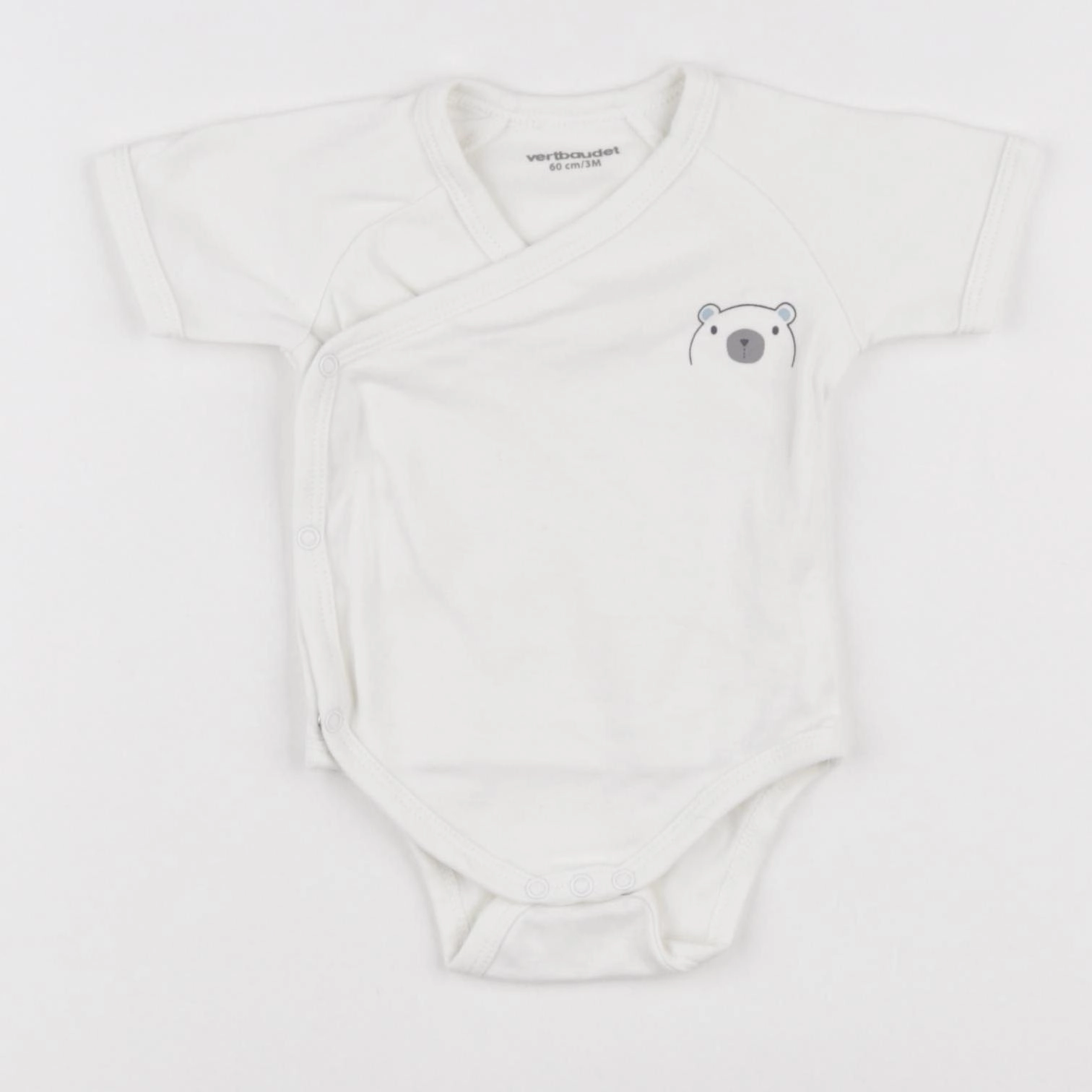 Vertbaudet - body blanc - 3 mois