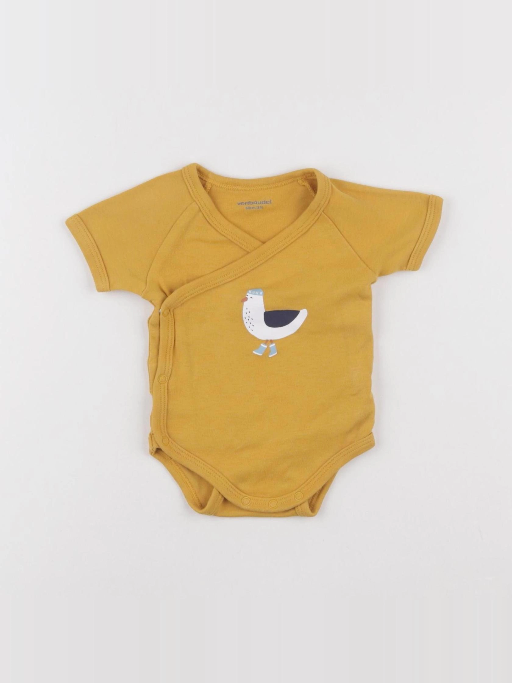 Vertbaudet - body jaune - 3 mois