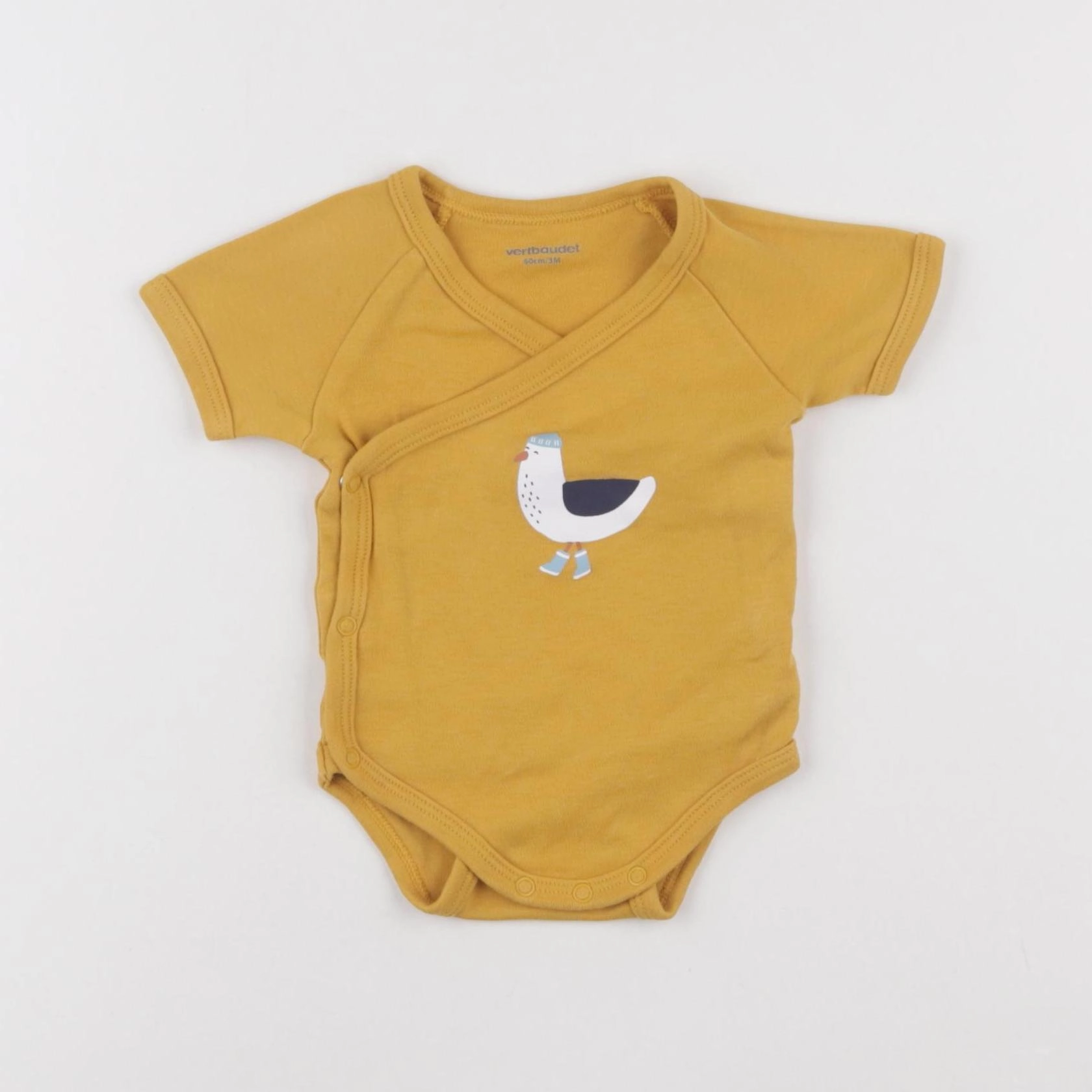 Vertbaudet - body jaune - 3 mois
