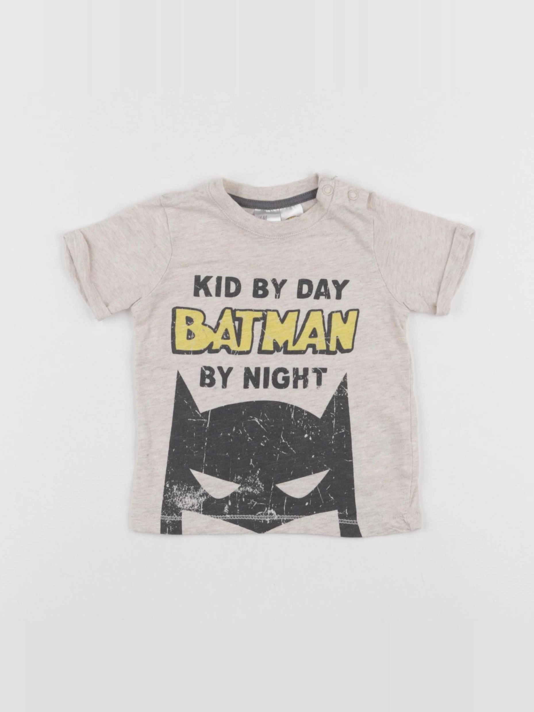 H&M - tee-shirt imprimé au dos beige - 3/6 mois