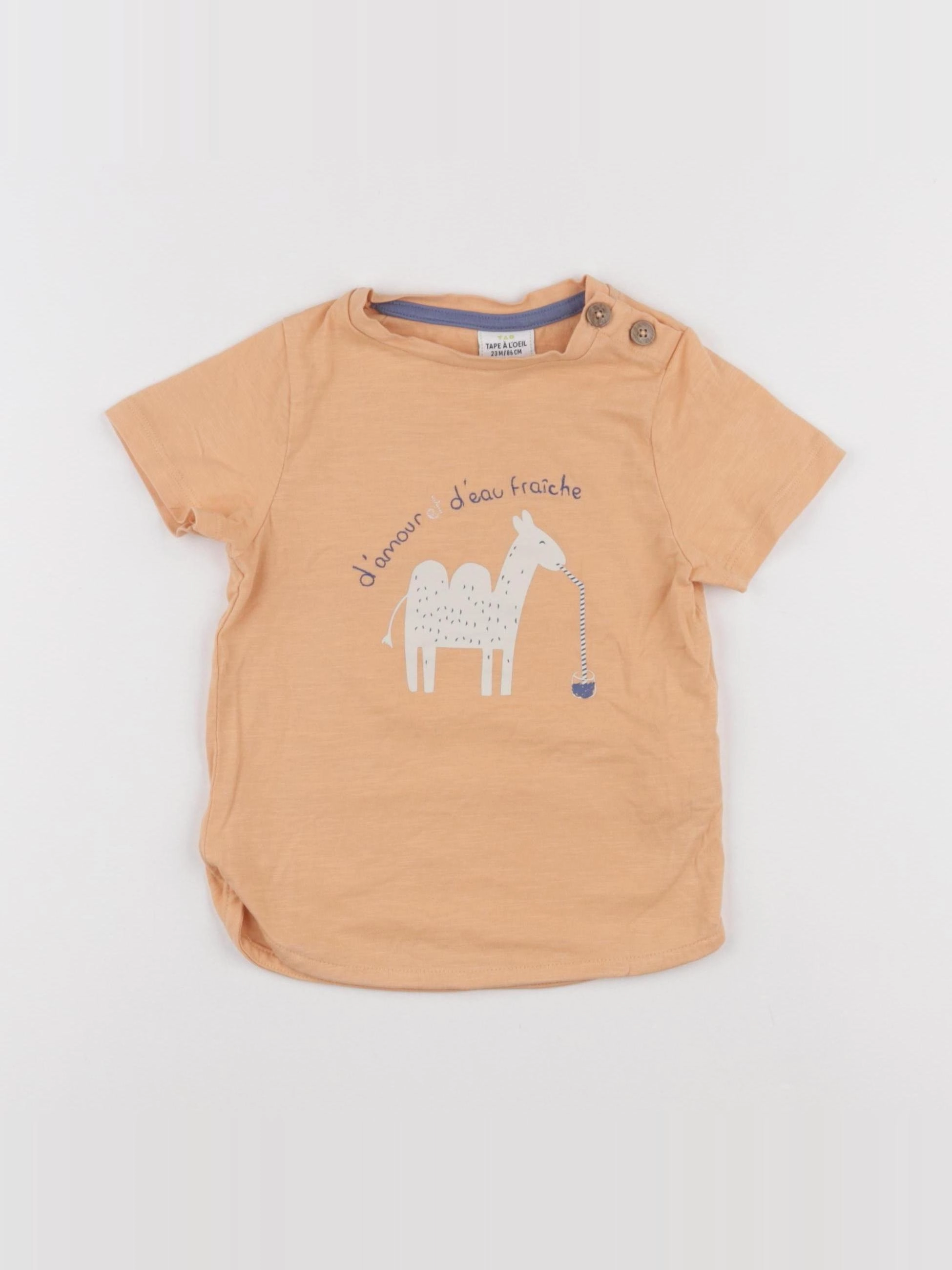 Tape à l'oeil - tee-shirt orange - 24 mois