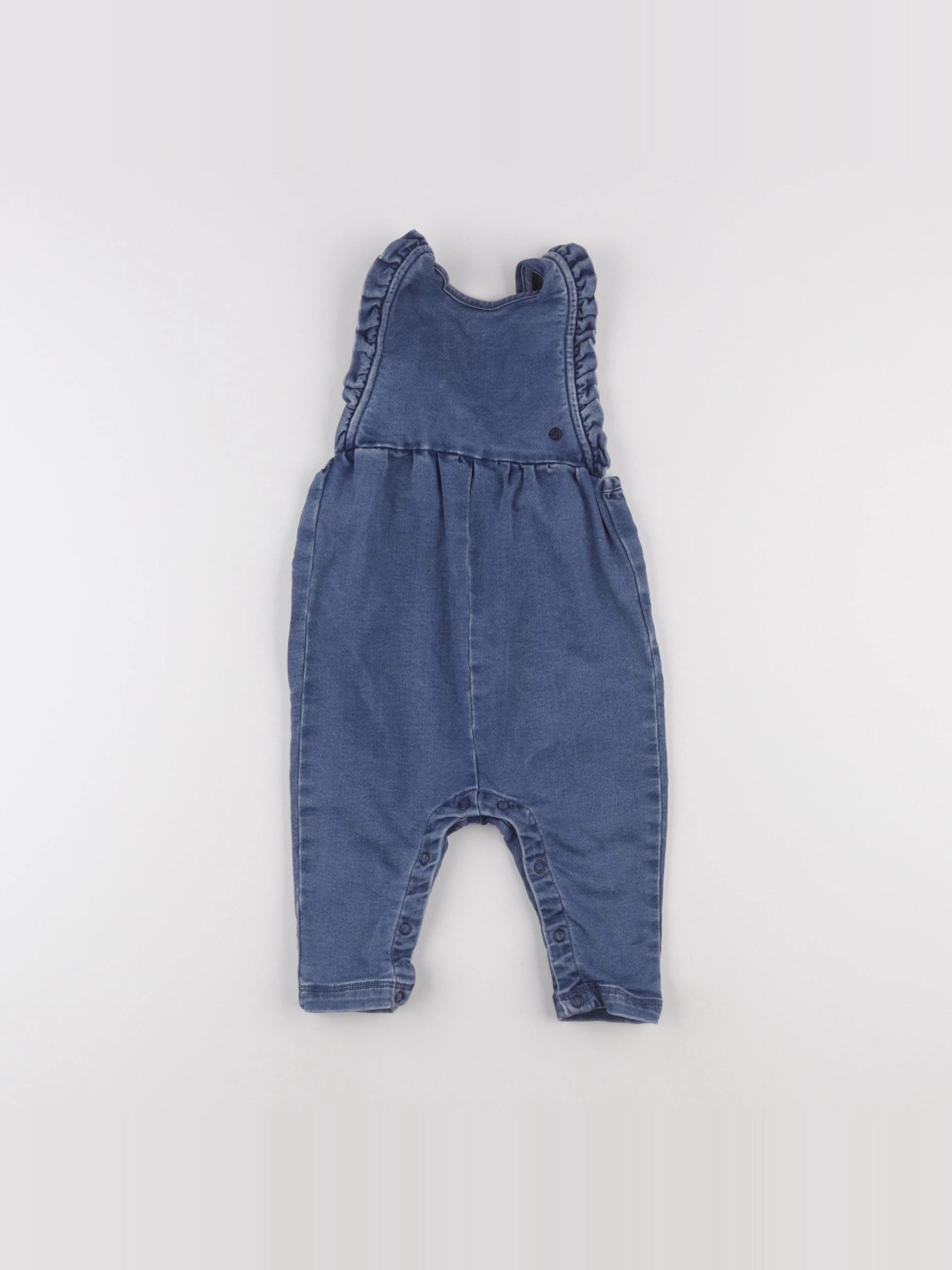 Petit Bateau - salopette bleu - 12 mois