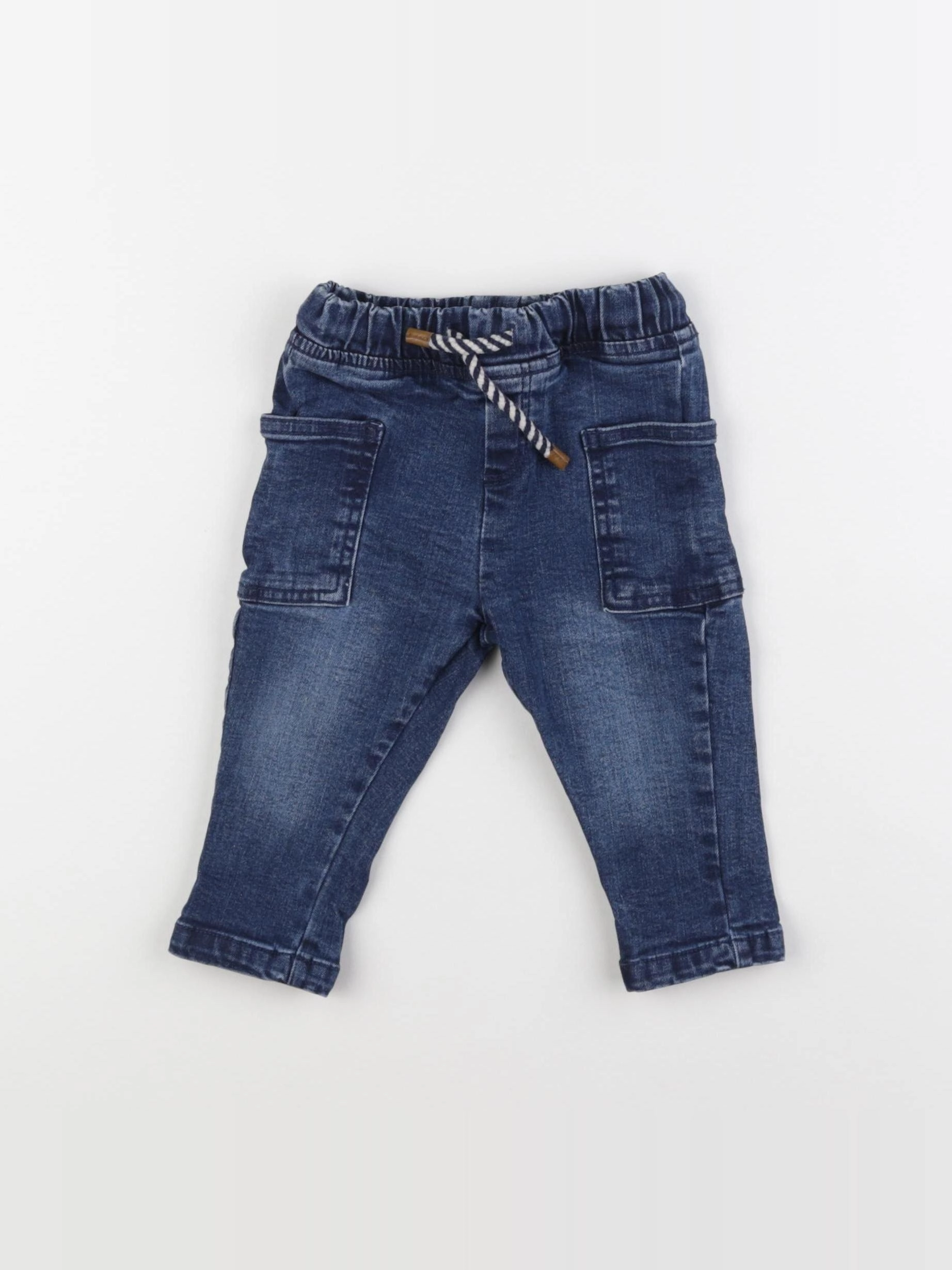 Vertbaudet - jegging bleu - 9 mois