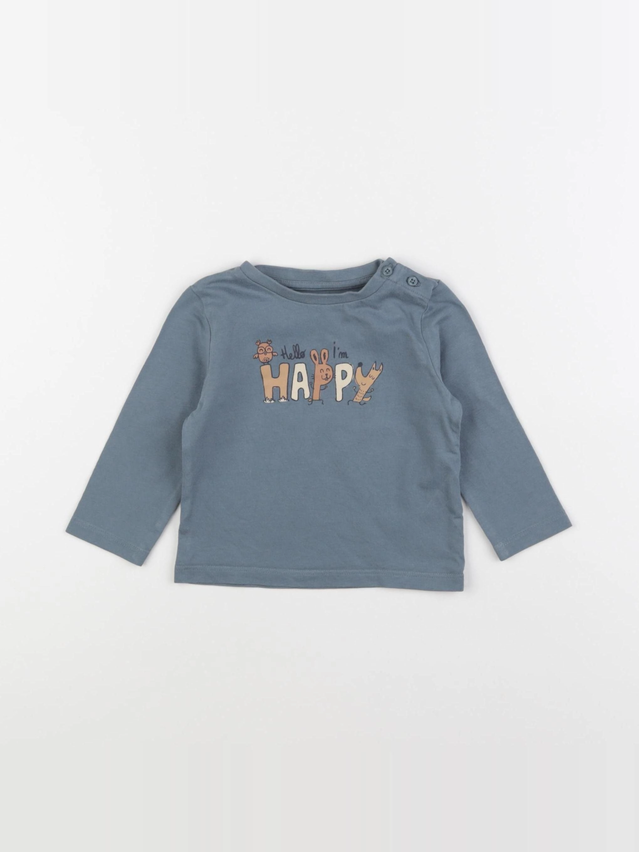 Vertbaudet - tee-shirt multicolore - 9 mois