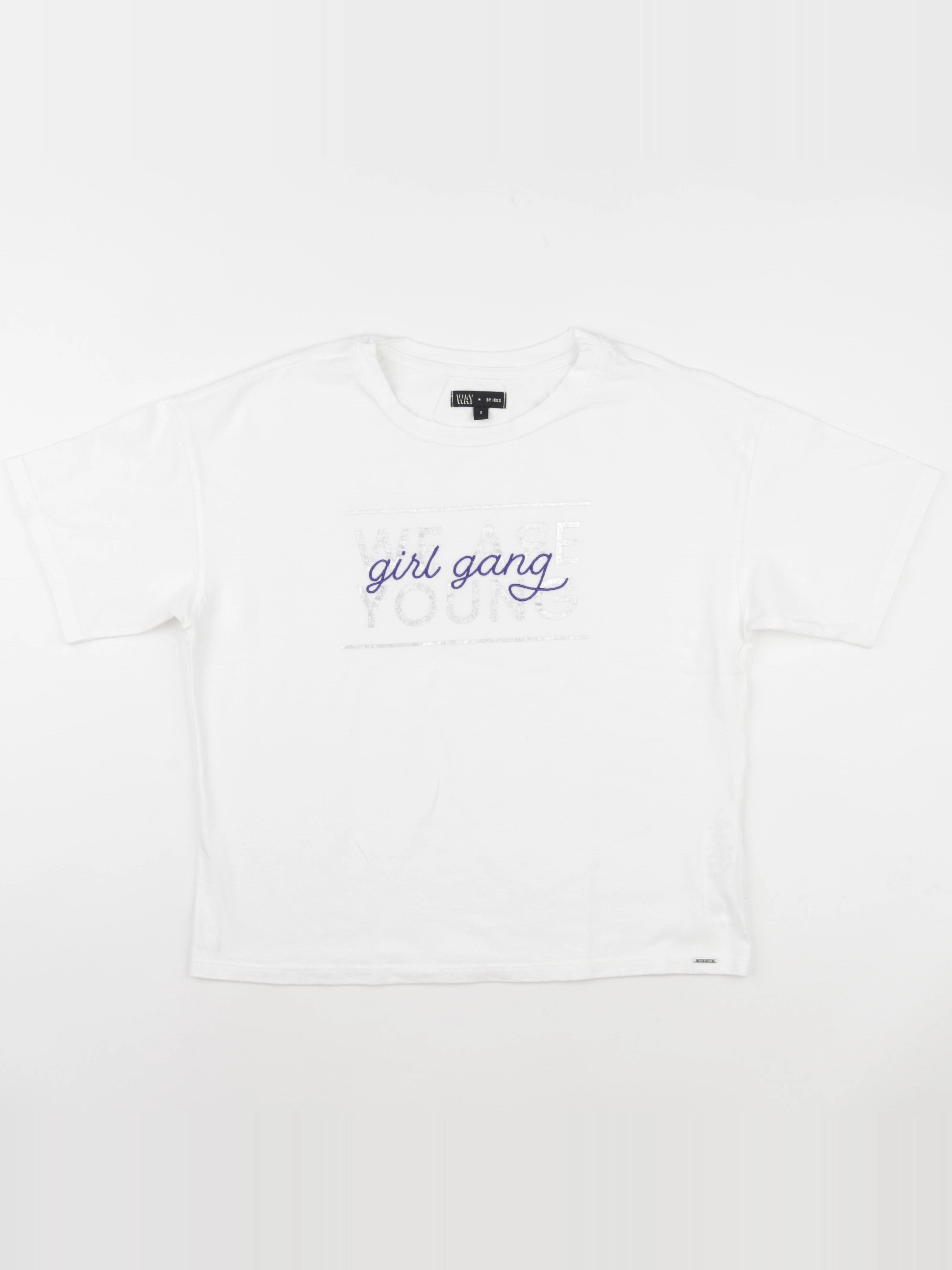 IKKS - tee-shirt blanc - 14 ans