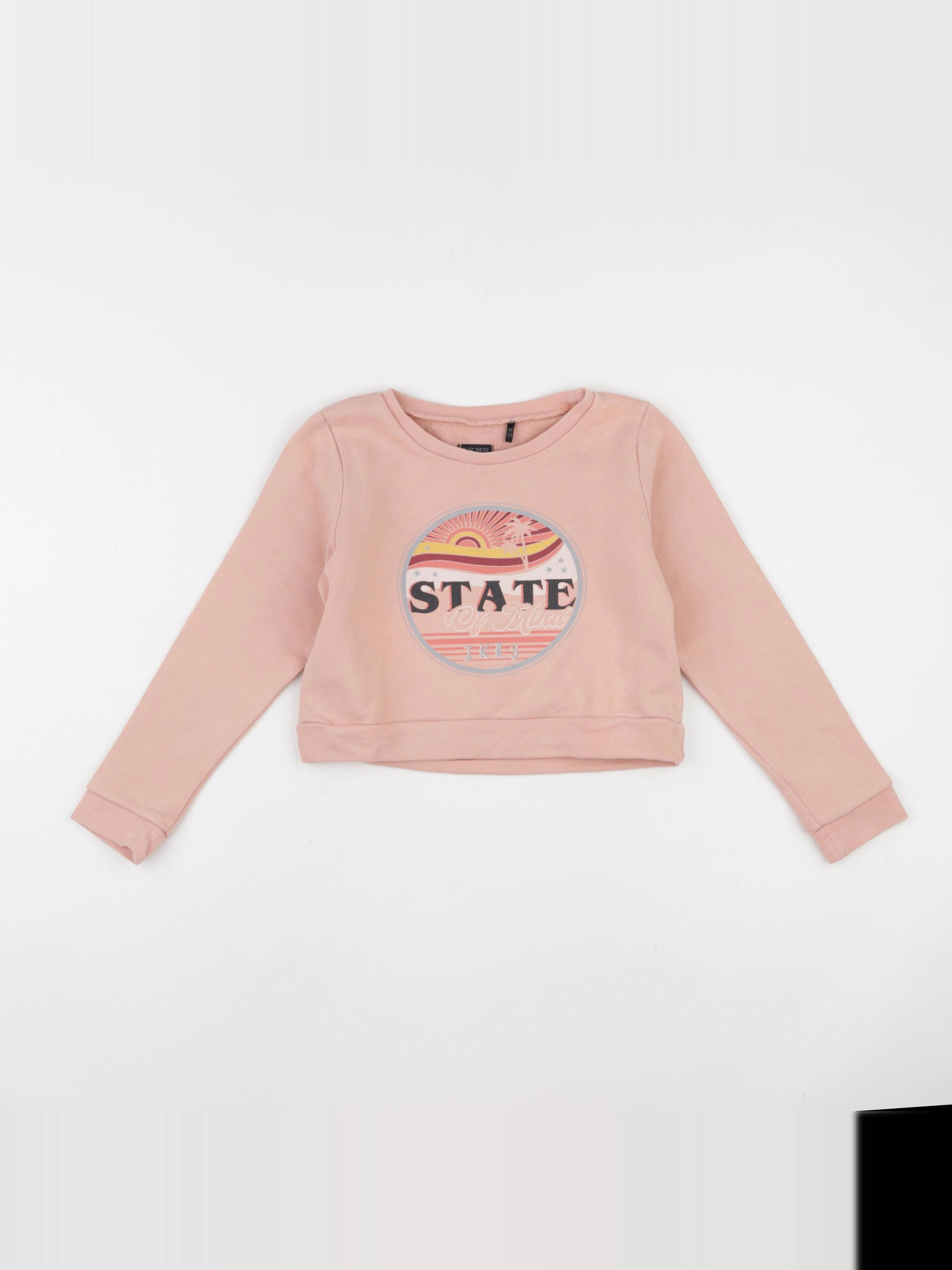 IKKS - sweat rose - 8 ans
