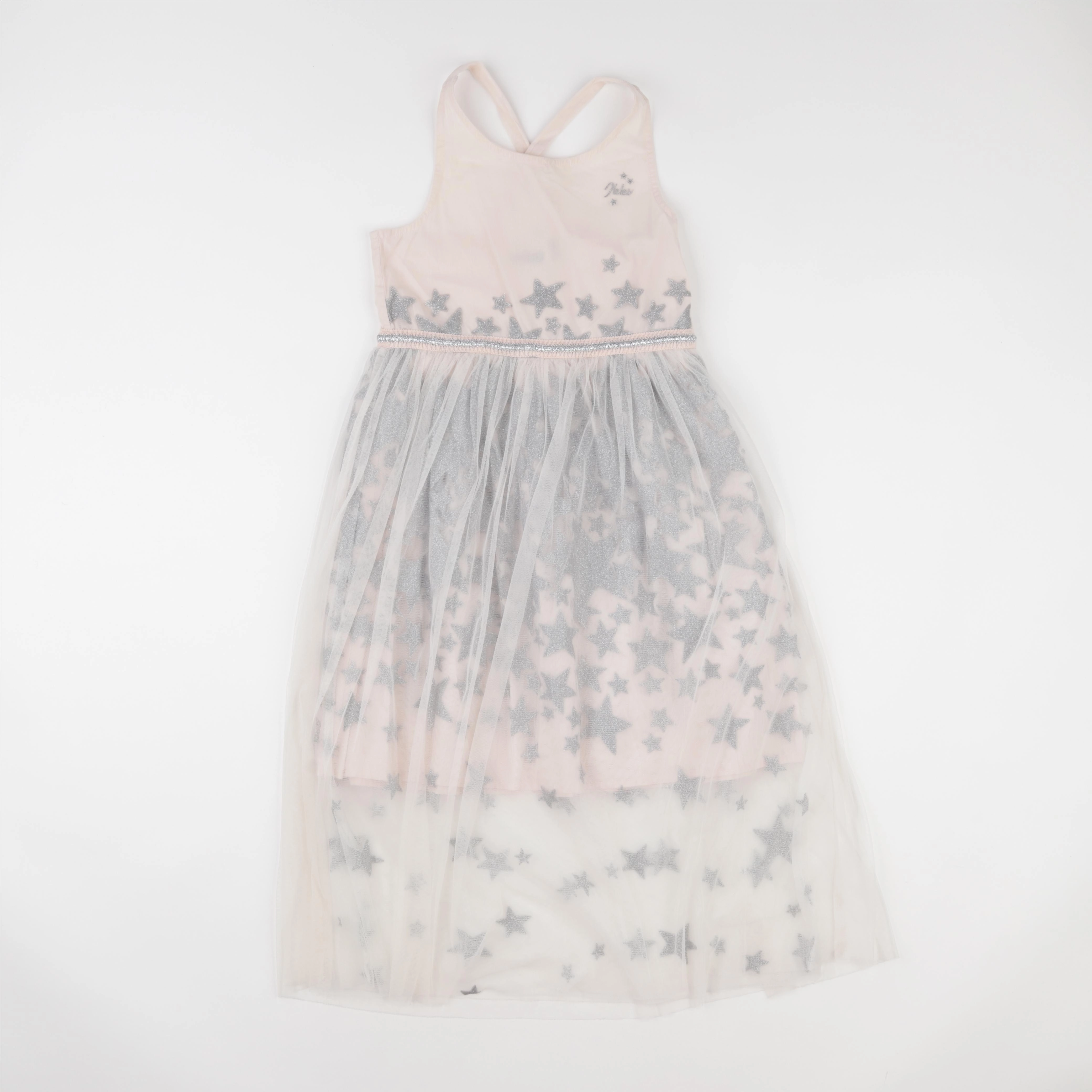 IKKS - robe gris, rose - 8 ans
