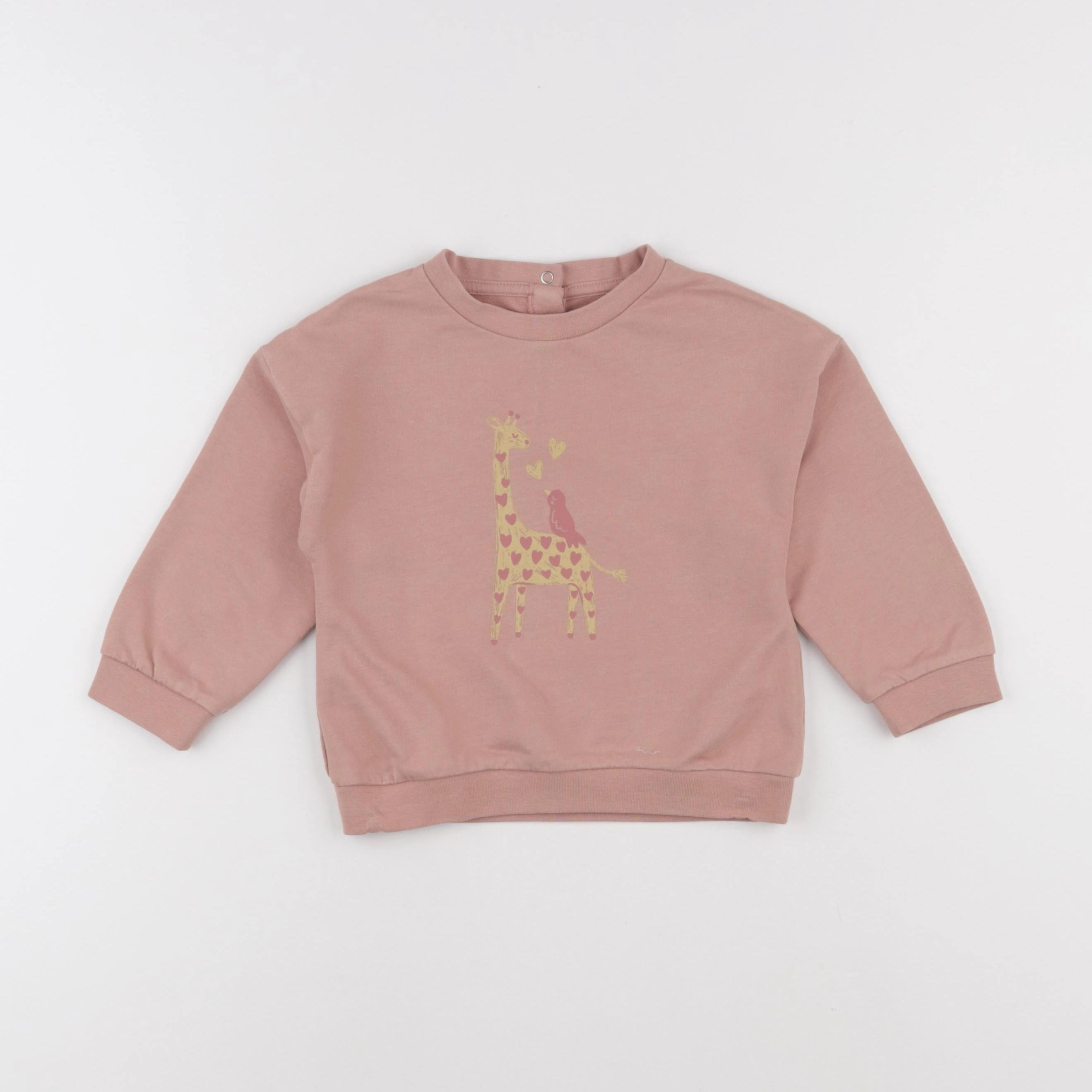 Vertbaudet - sweat rose - 24 mois