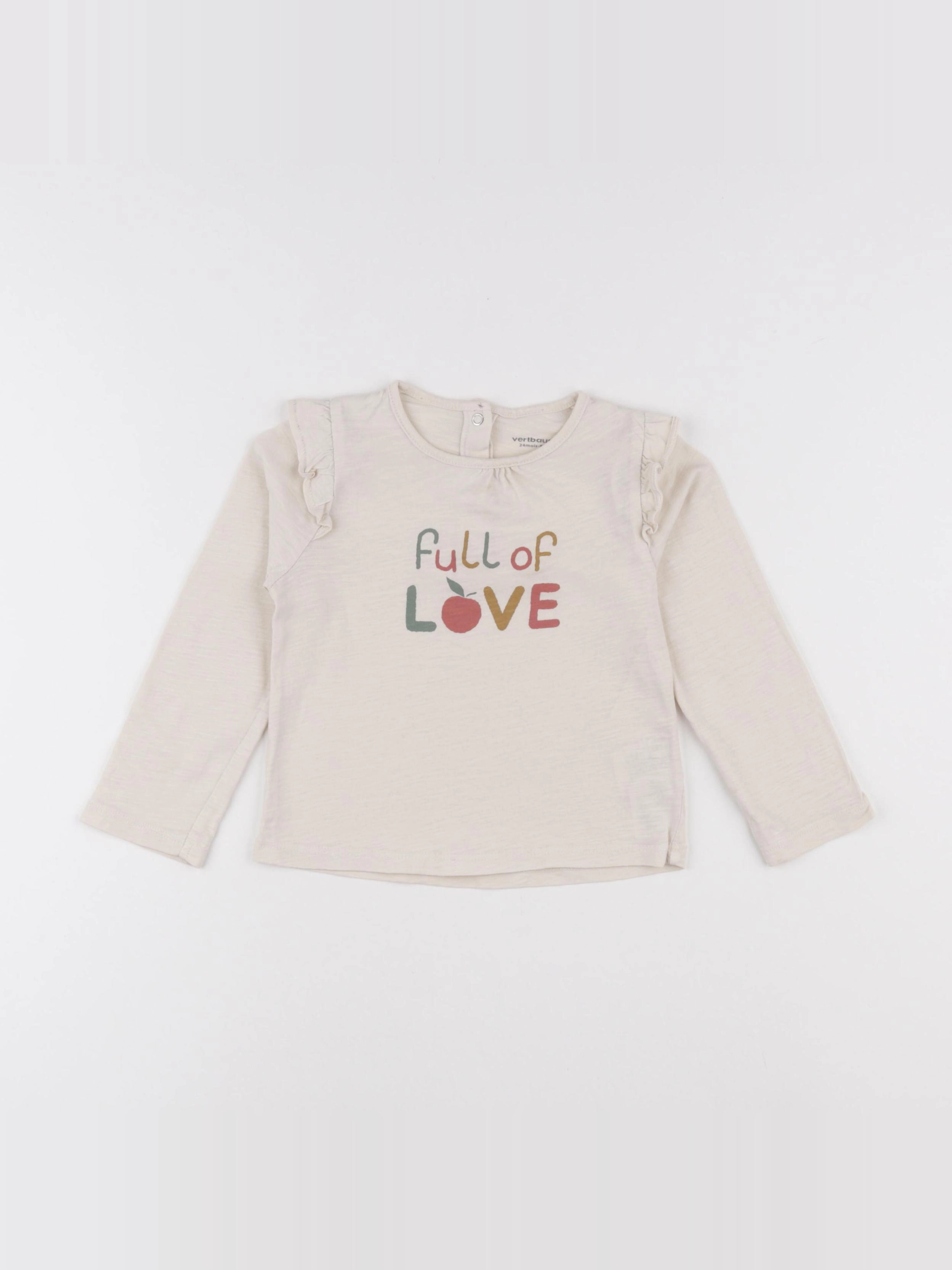 Vertbaudet - tee-shirt multicolore - 24 mois