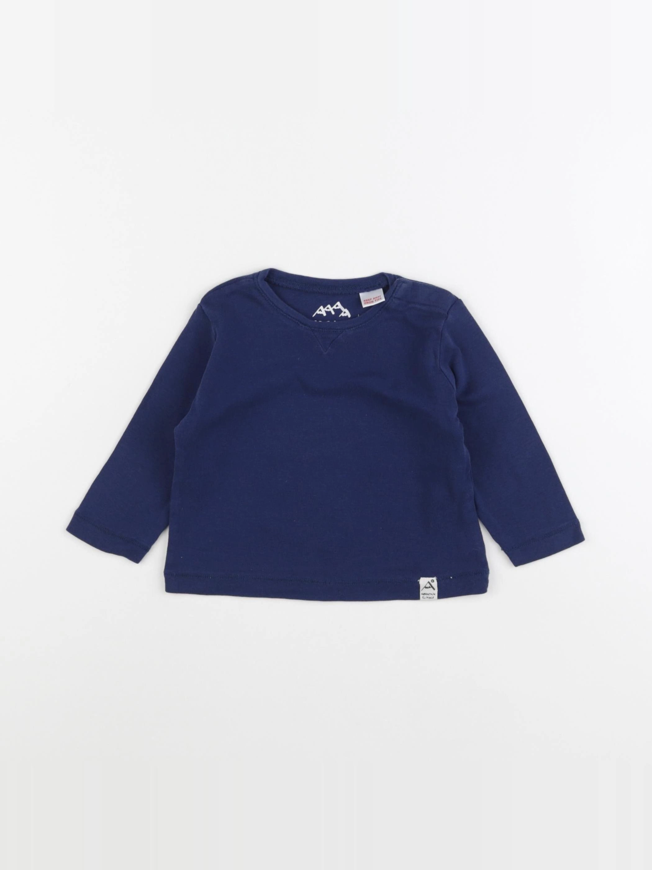 Zara - tee-shirt bleu - 6/9 mois