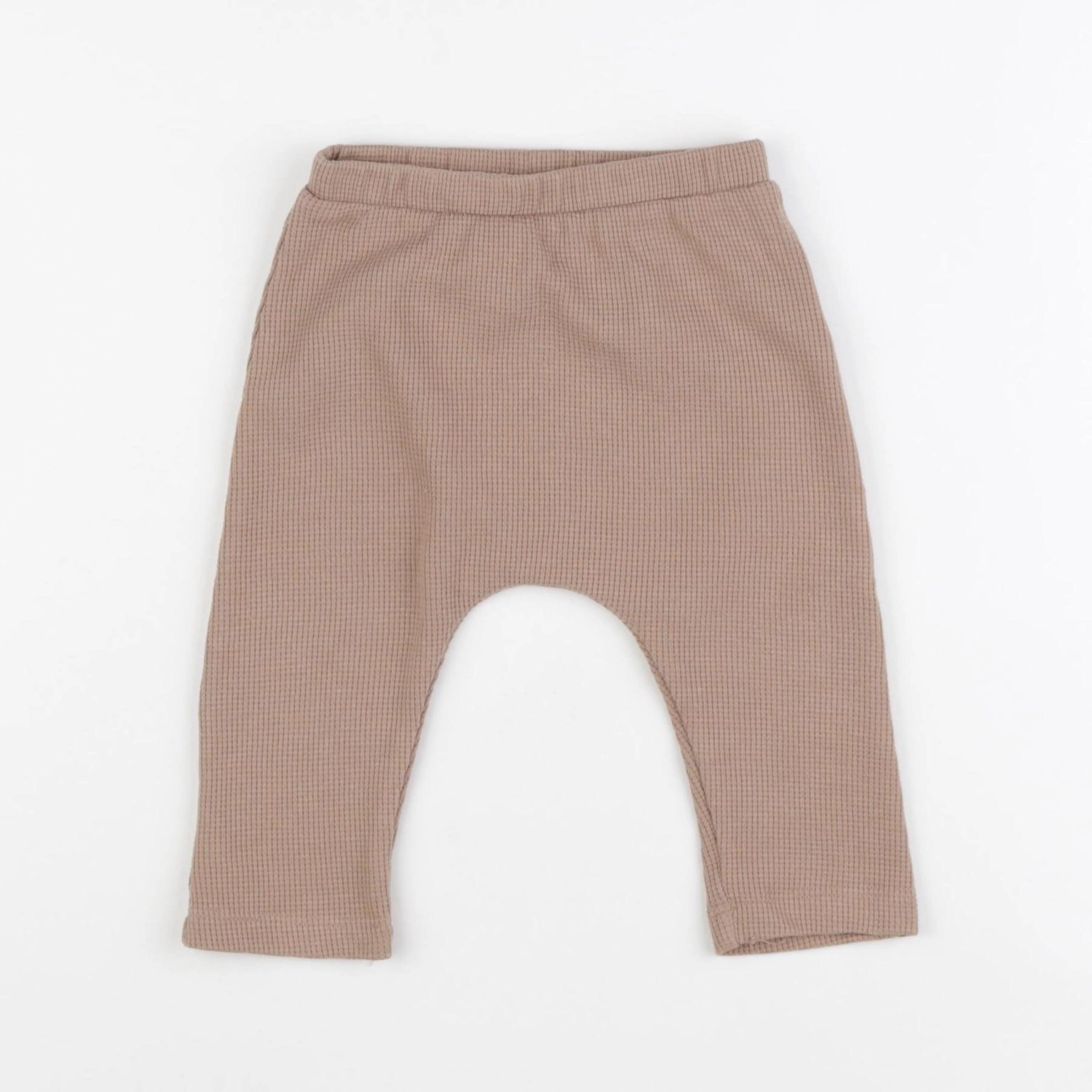 Vertbaudet - sarouel marron - 6 mois