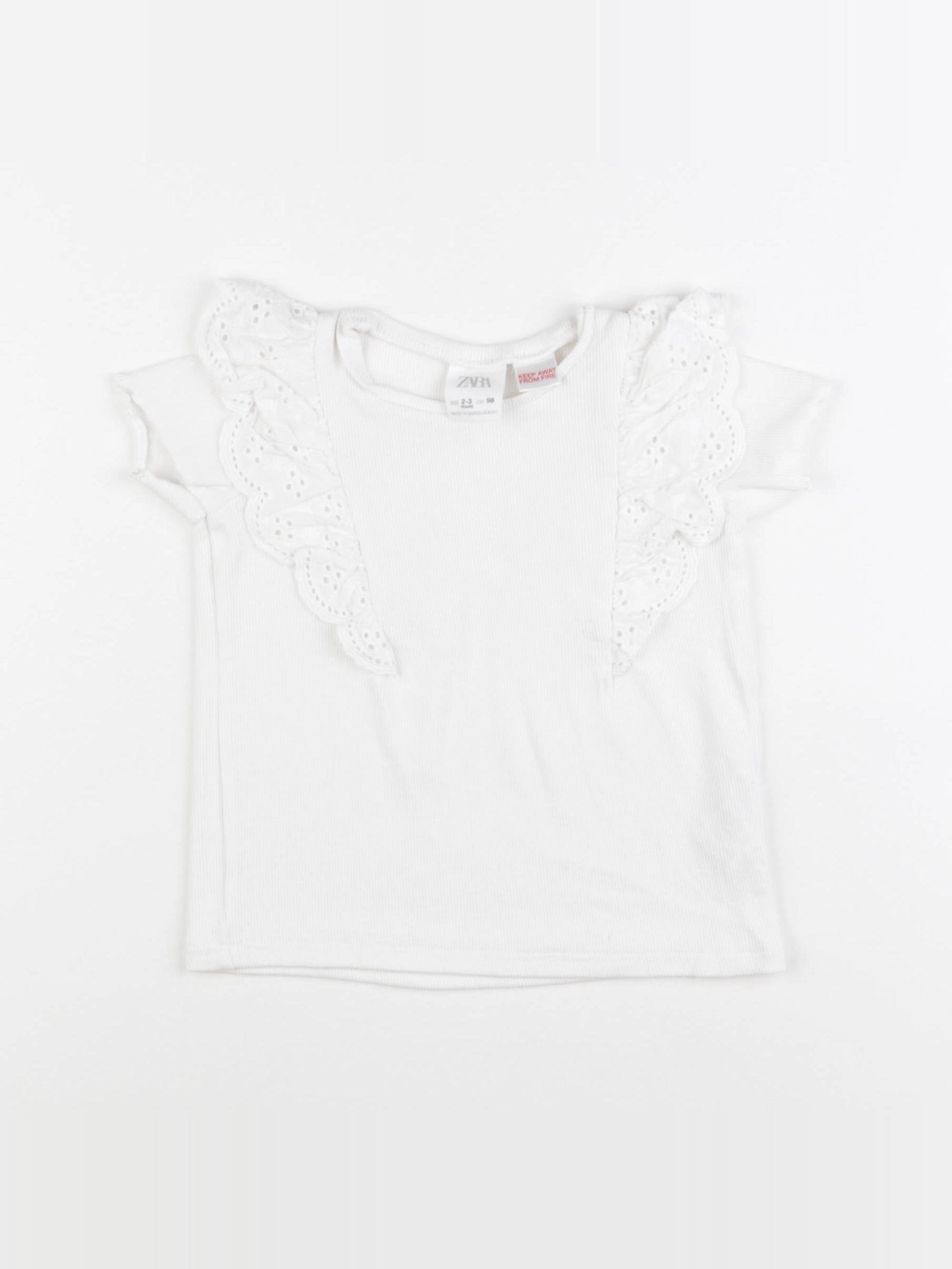 Zara - débardeur blanc - 2/3 ans