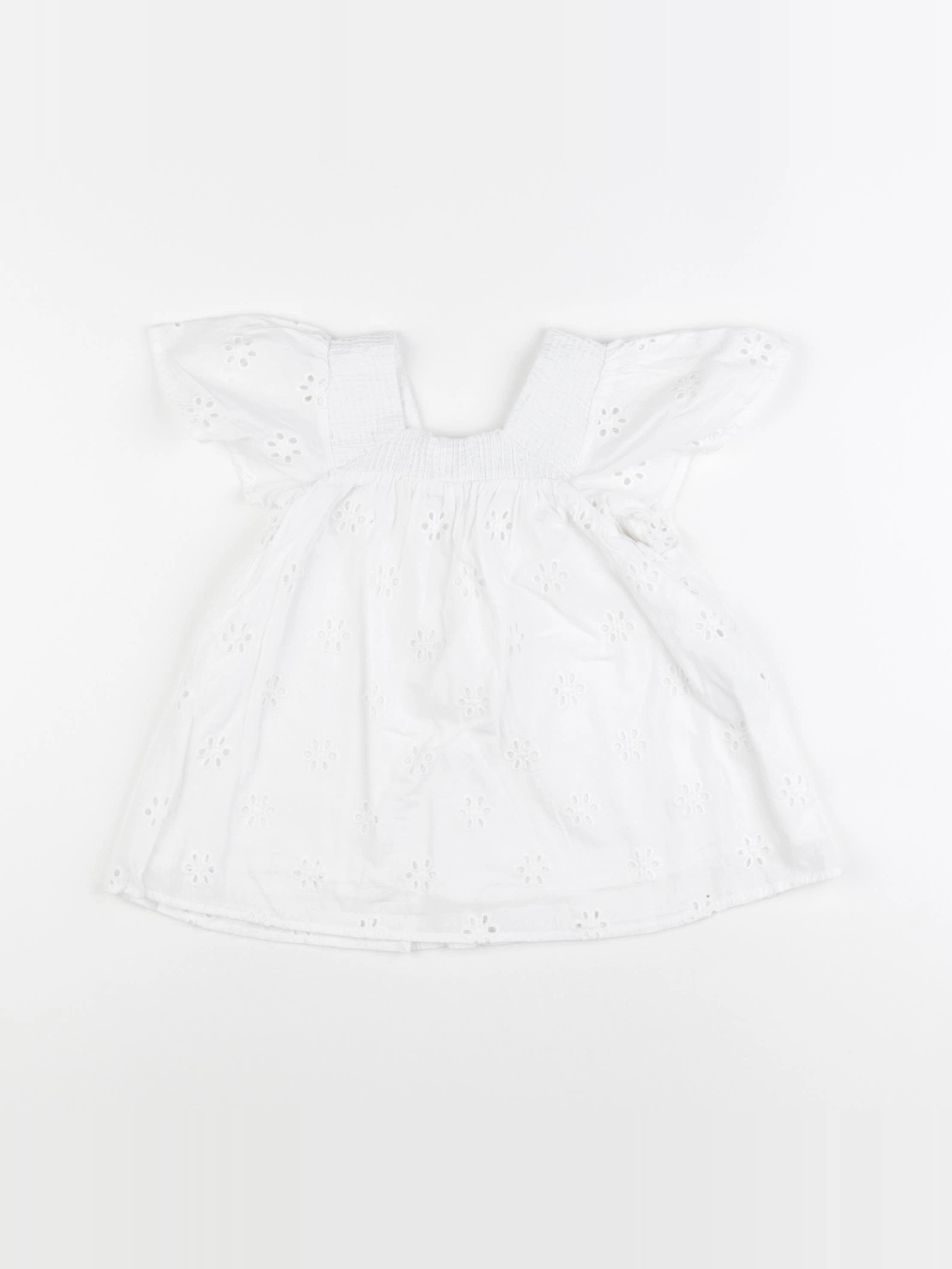 Zara - blouse blanc - 4/5 ans