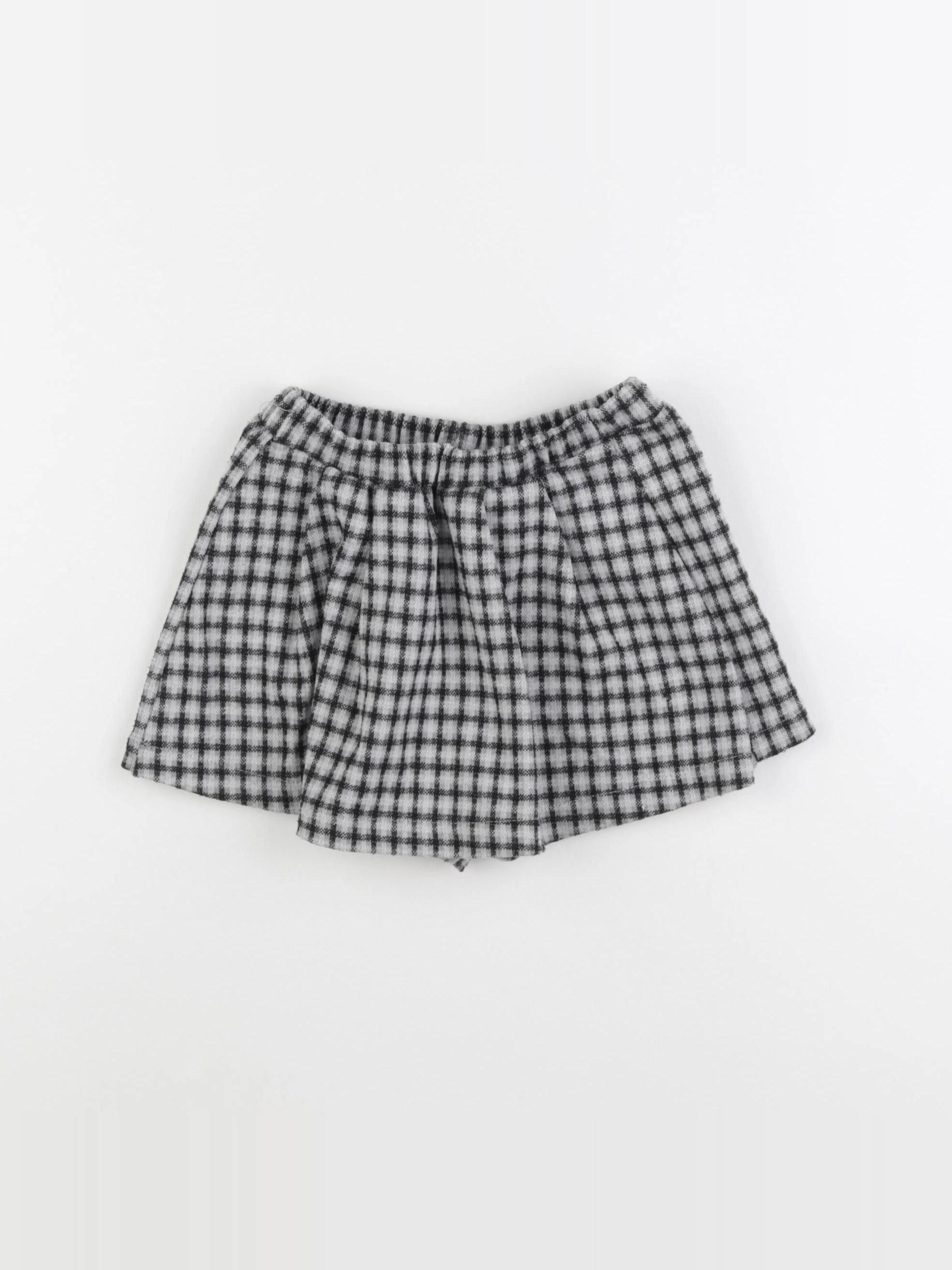 Zara - jupe short bleu - 3/4 ans