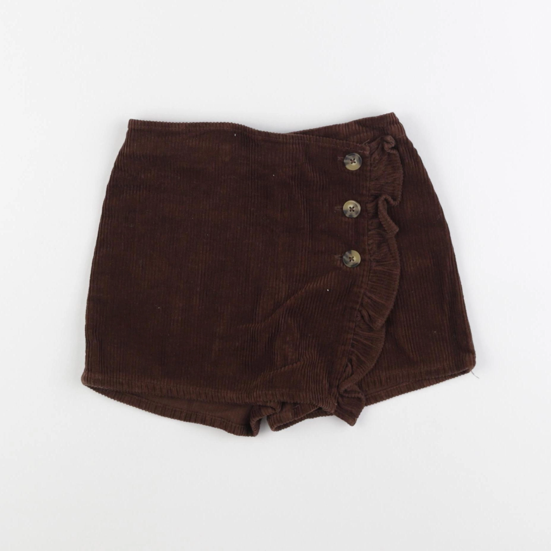 Vertbaudet - jupe short marron - 5 ans