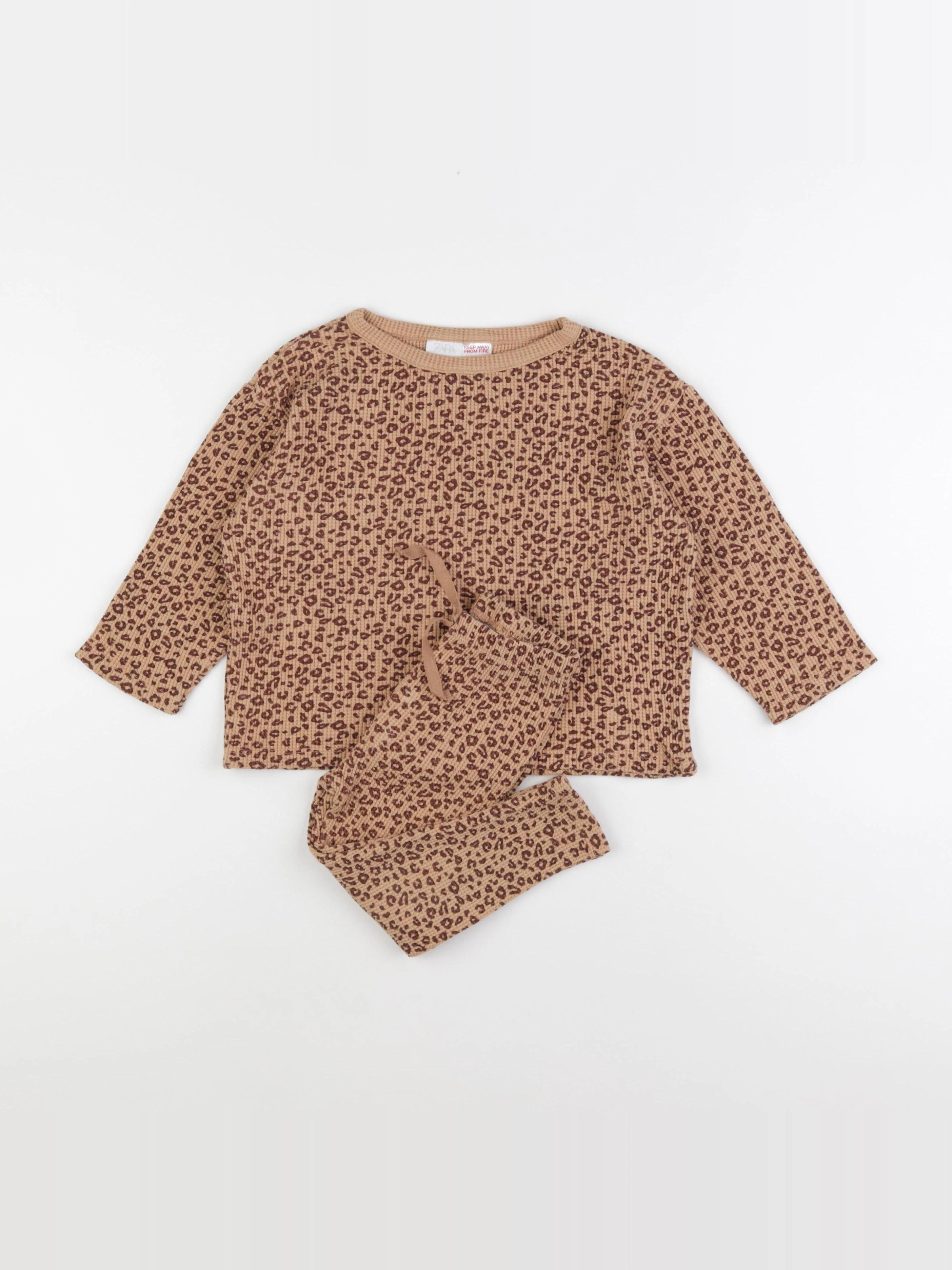 Zara - ensemble marron - 18/24 mois