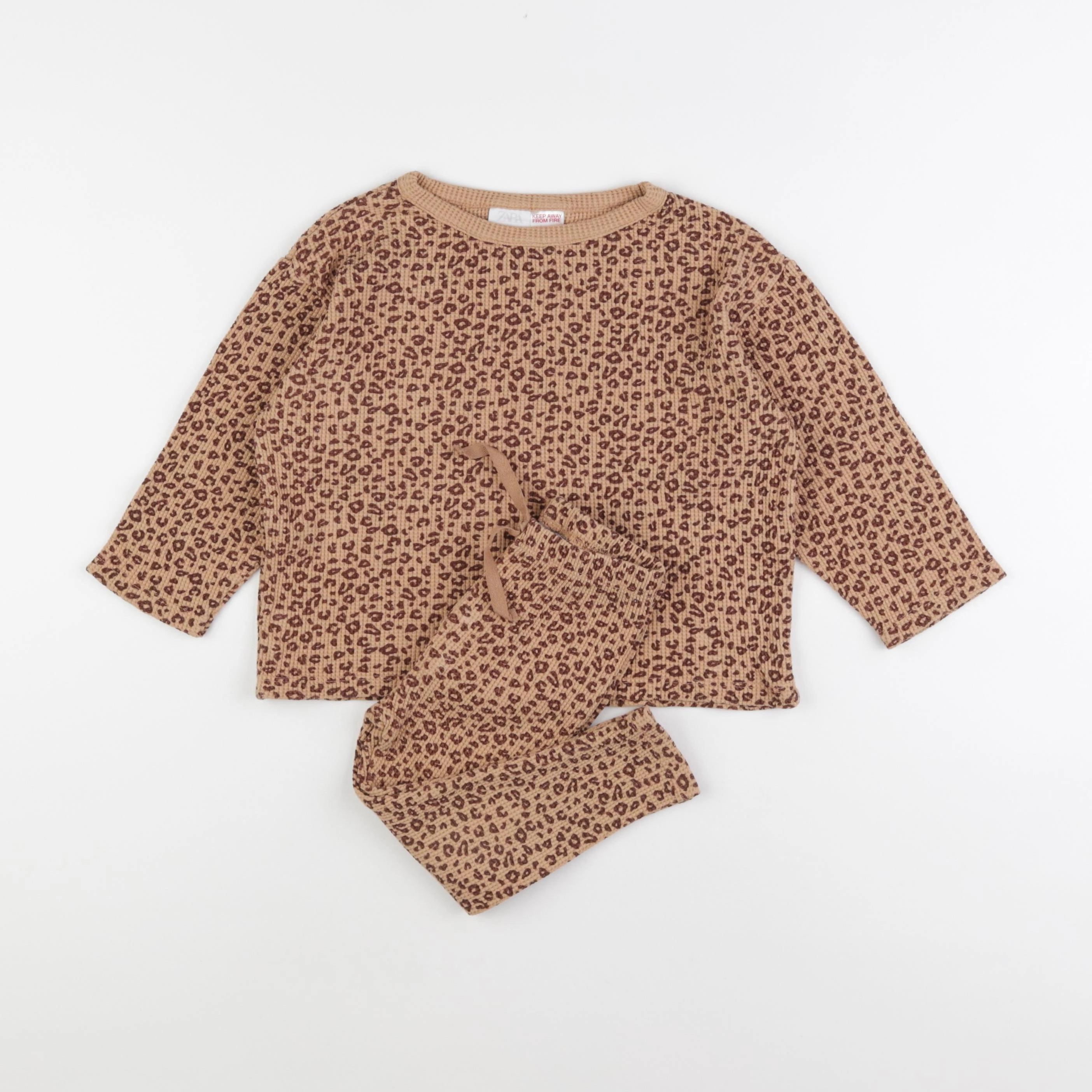 Zara - ensemble marron - 18/24 mois