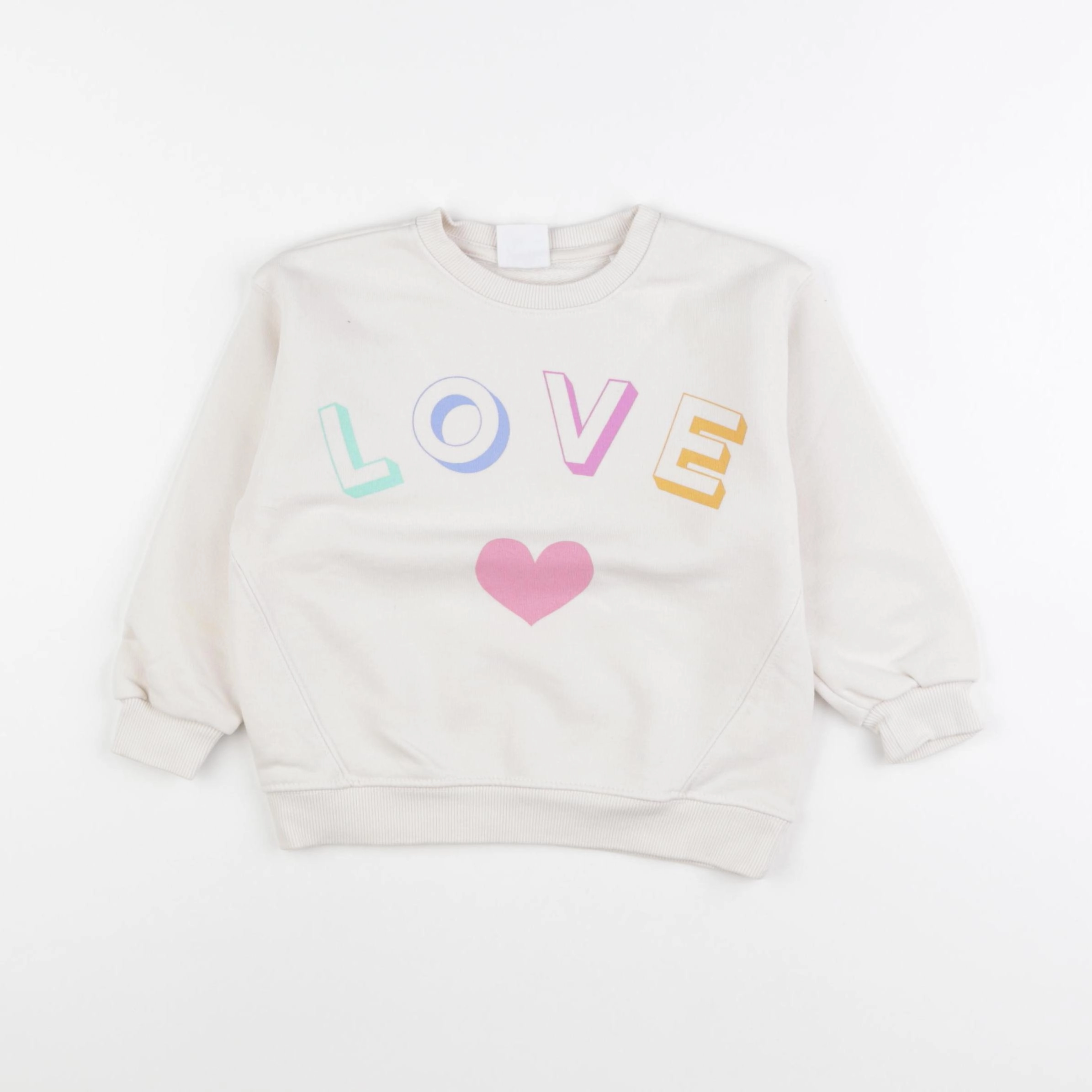 Zara - sweat beige - 4/5 ans