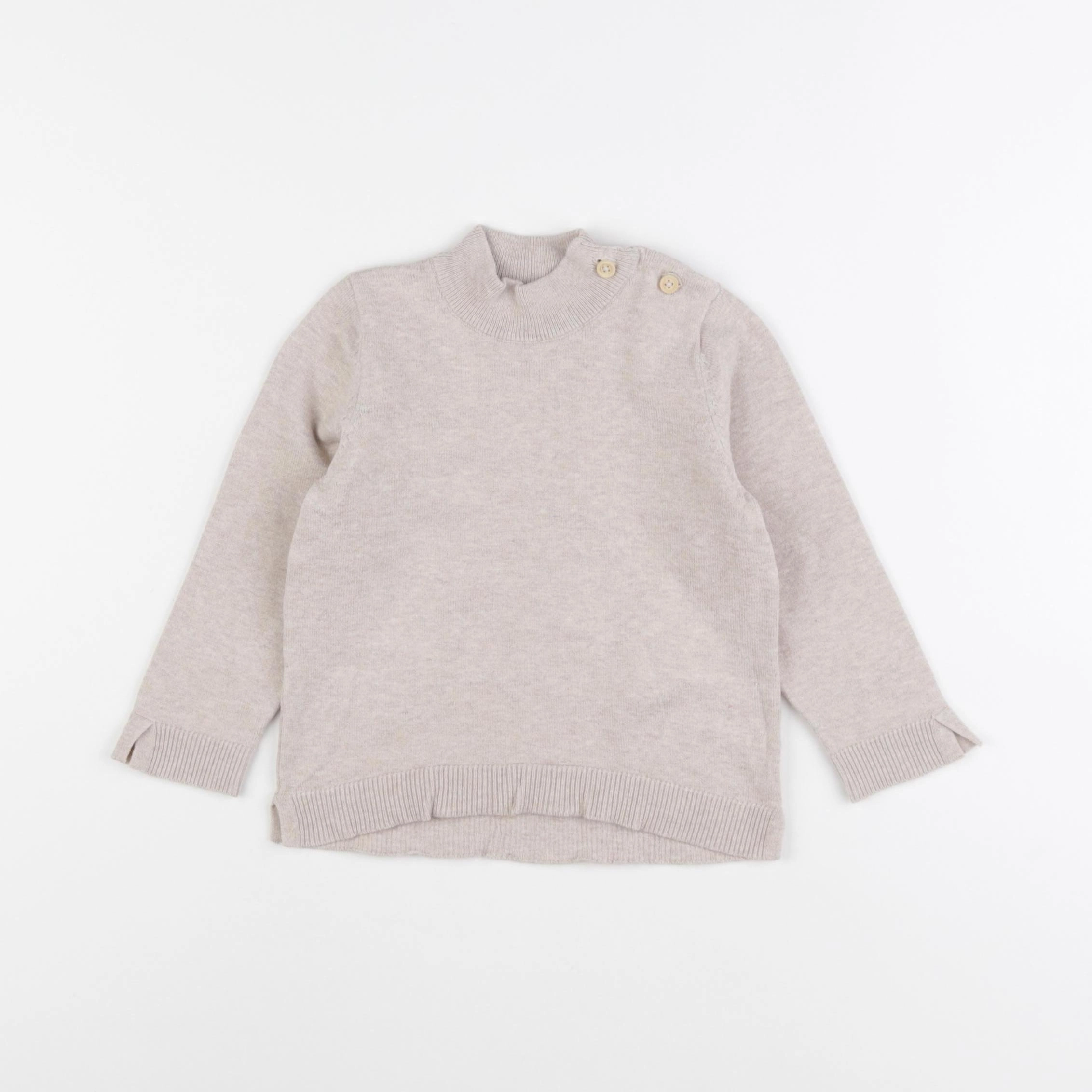 Mango - pull beige - 4/5 ans