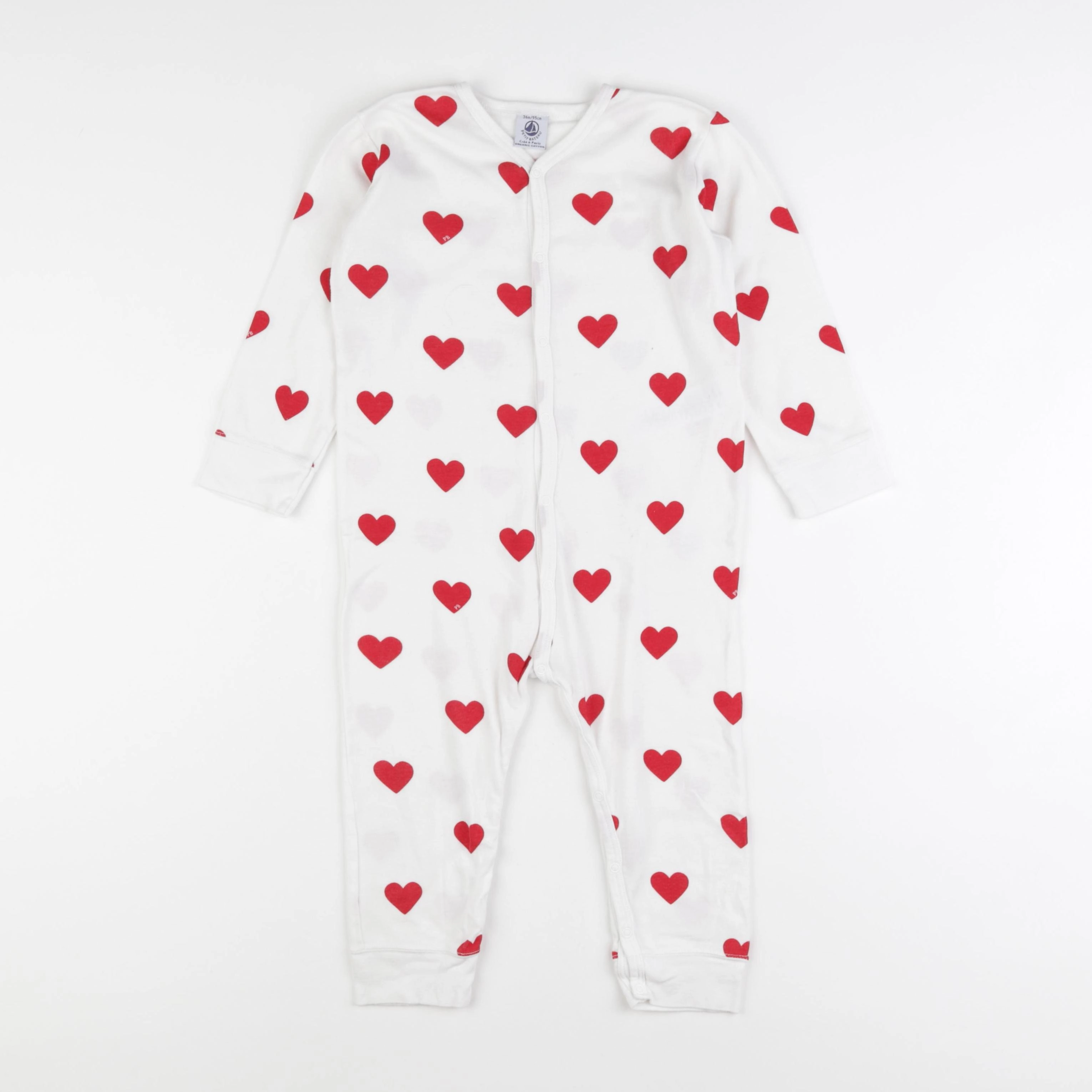 Petit Bateau - pyjama blanc - 36 mois