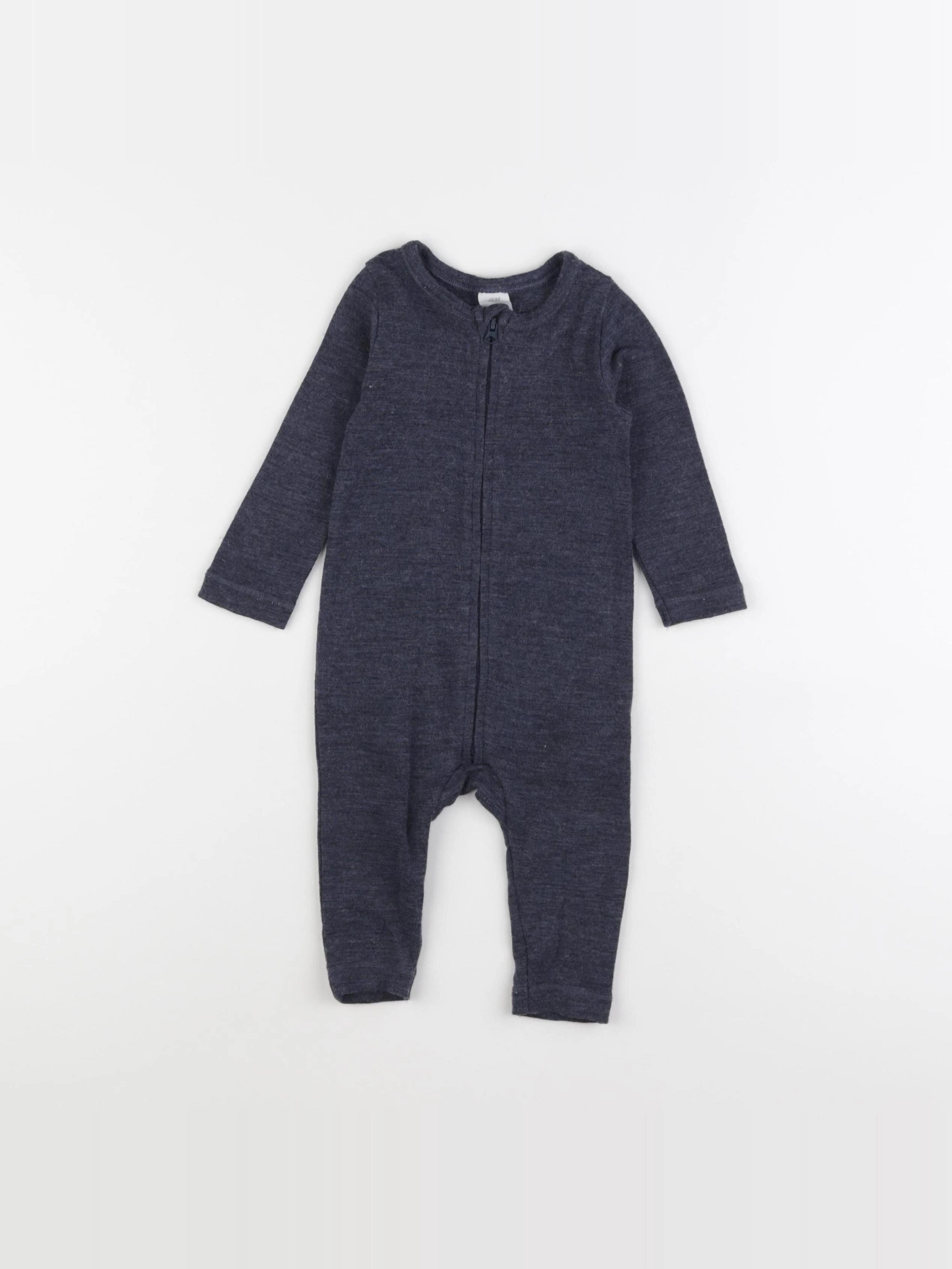 H&M - combinaison bleu - 4/6 mois