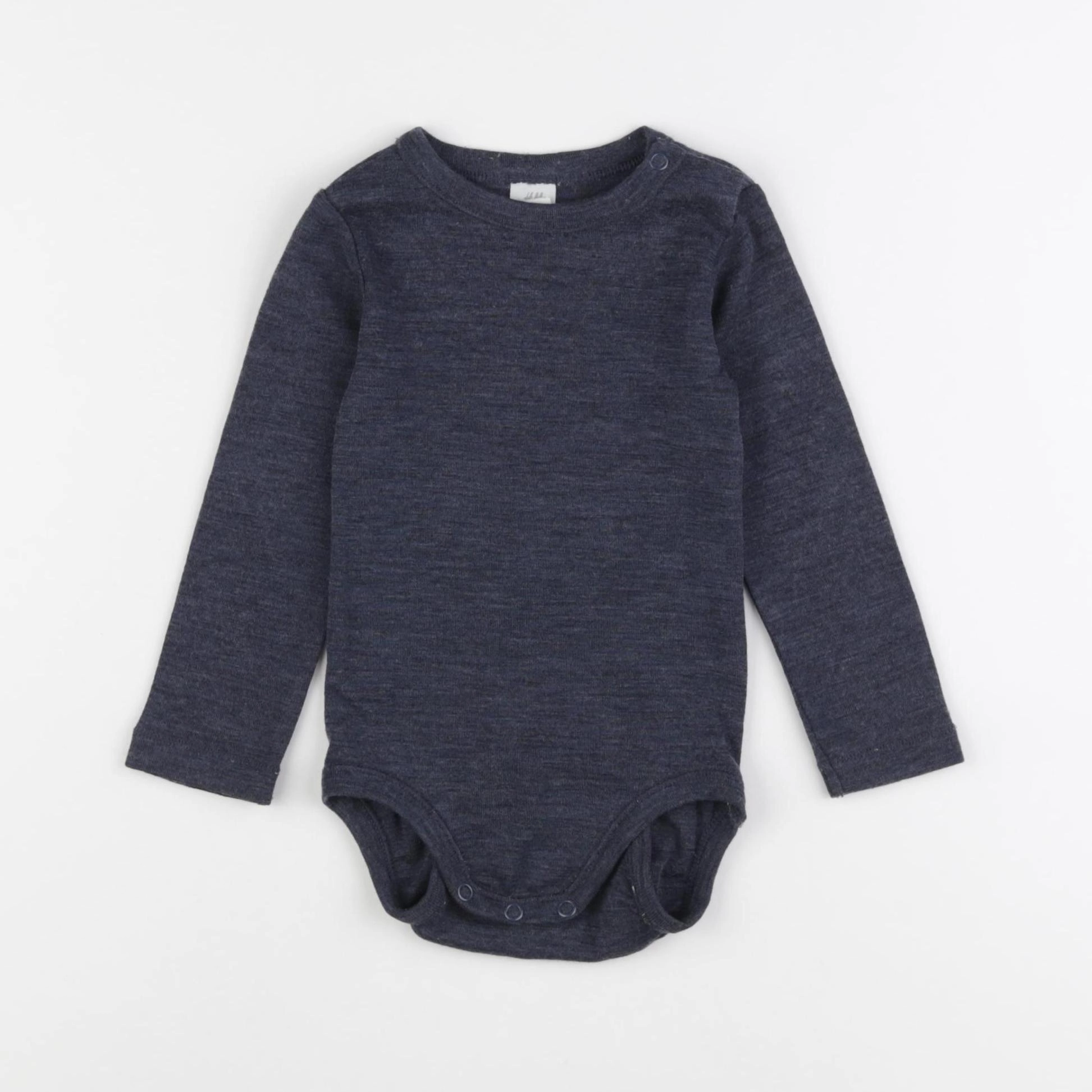 H&M - body bleu - 12/9 mois