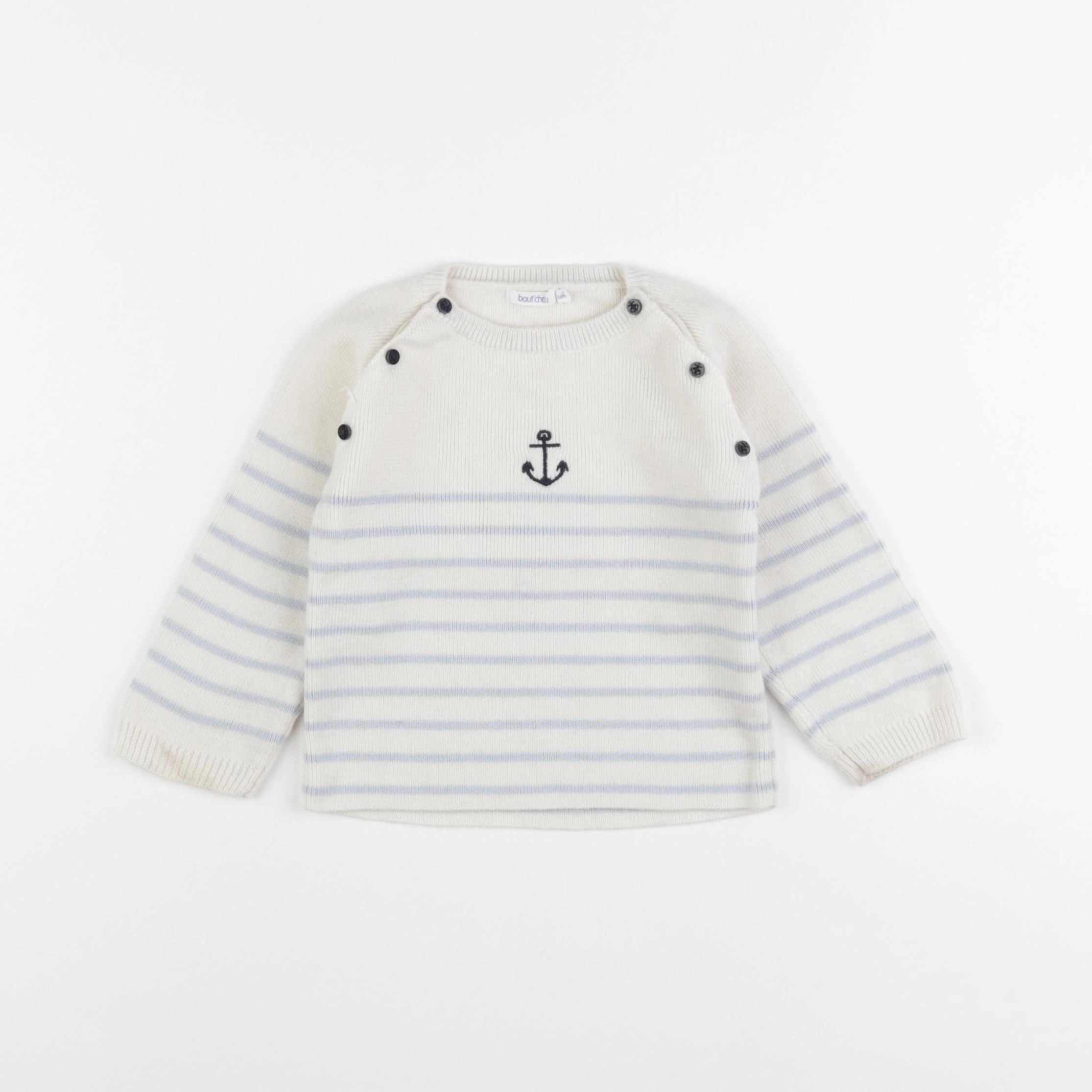 Boutchou - pull bleu - 18 mois