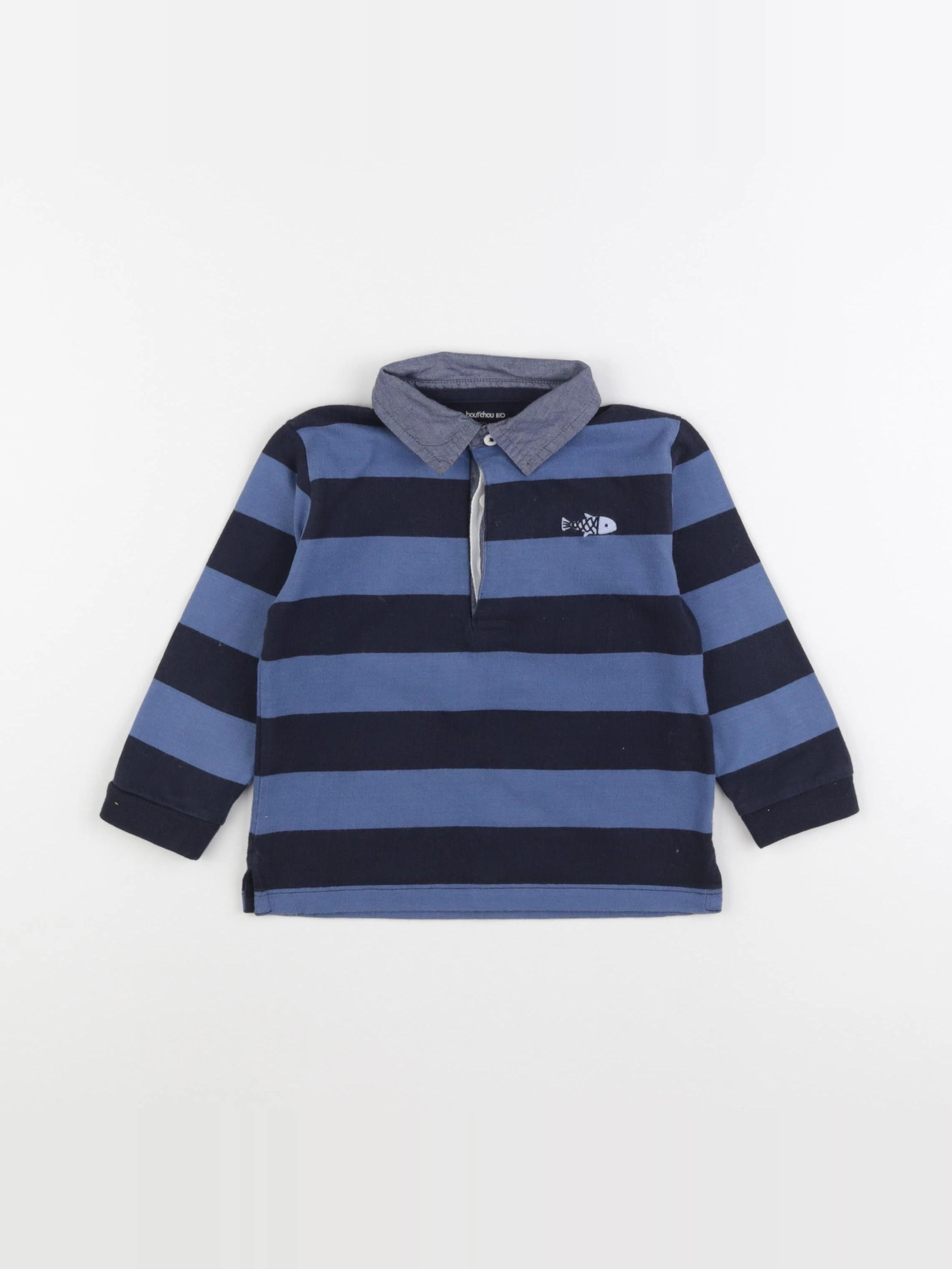 Boutchou - polo bleu - 24 mois
