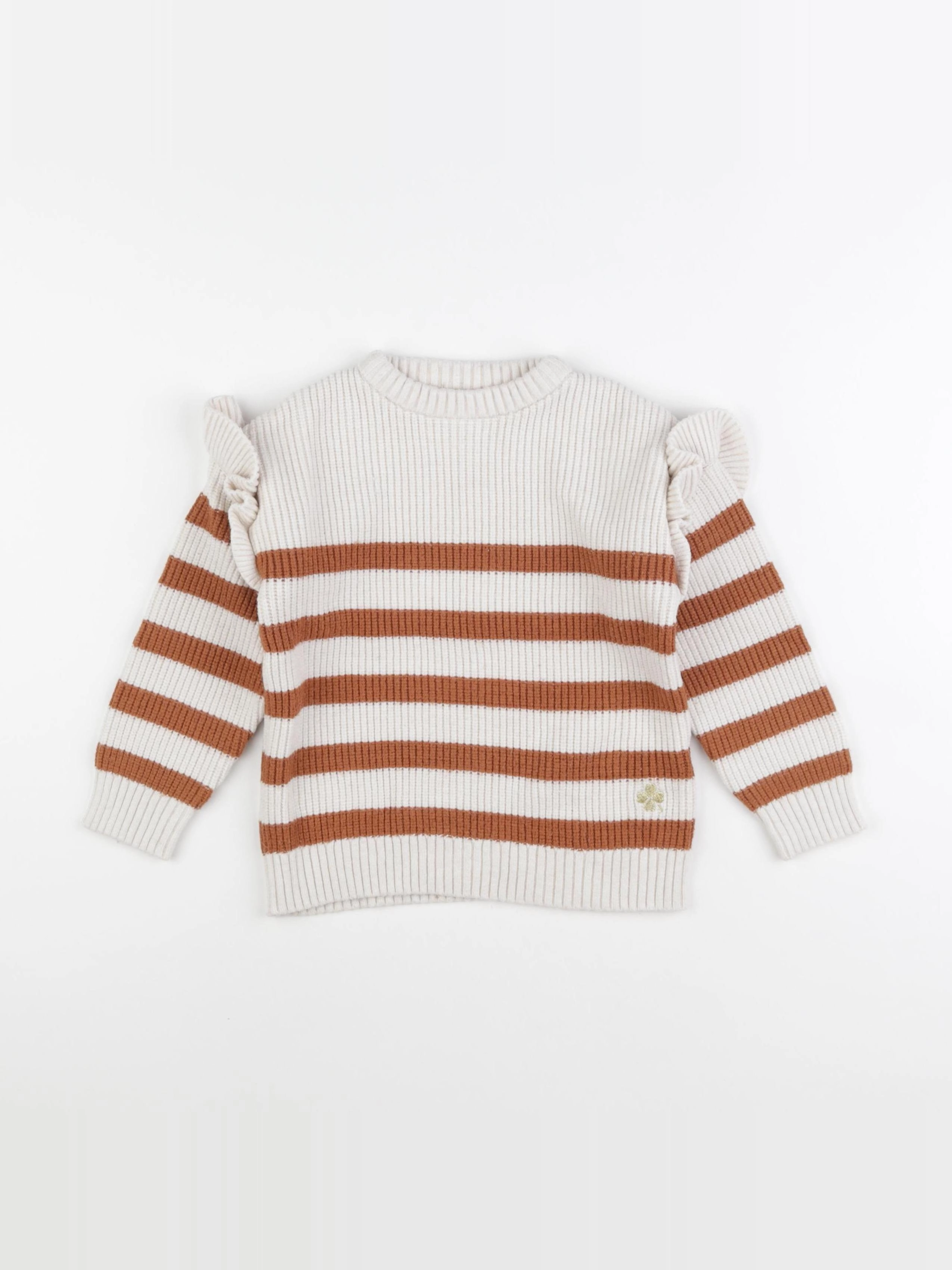 Vertbaudet - pull beige - 5 ans
