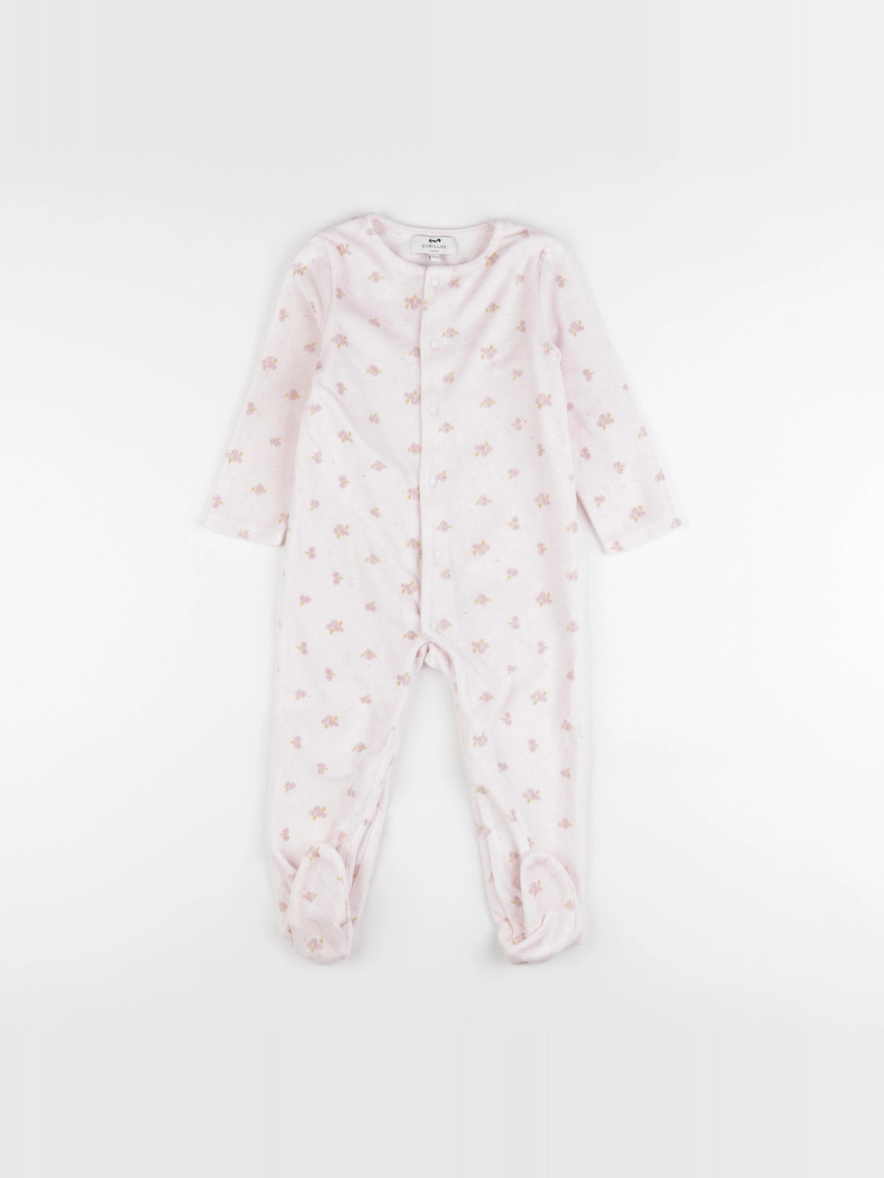 Cyrillus - pyjama velours rose - 24 mois