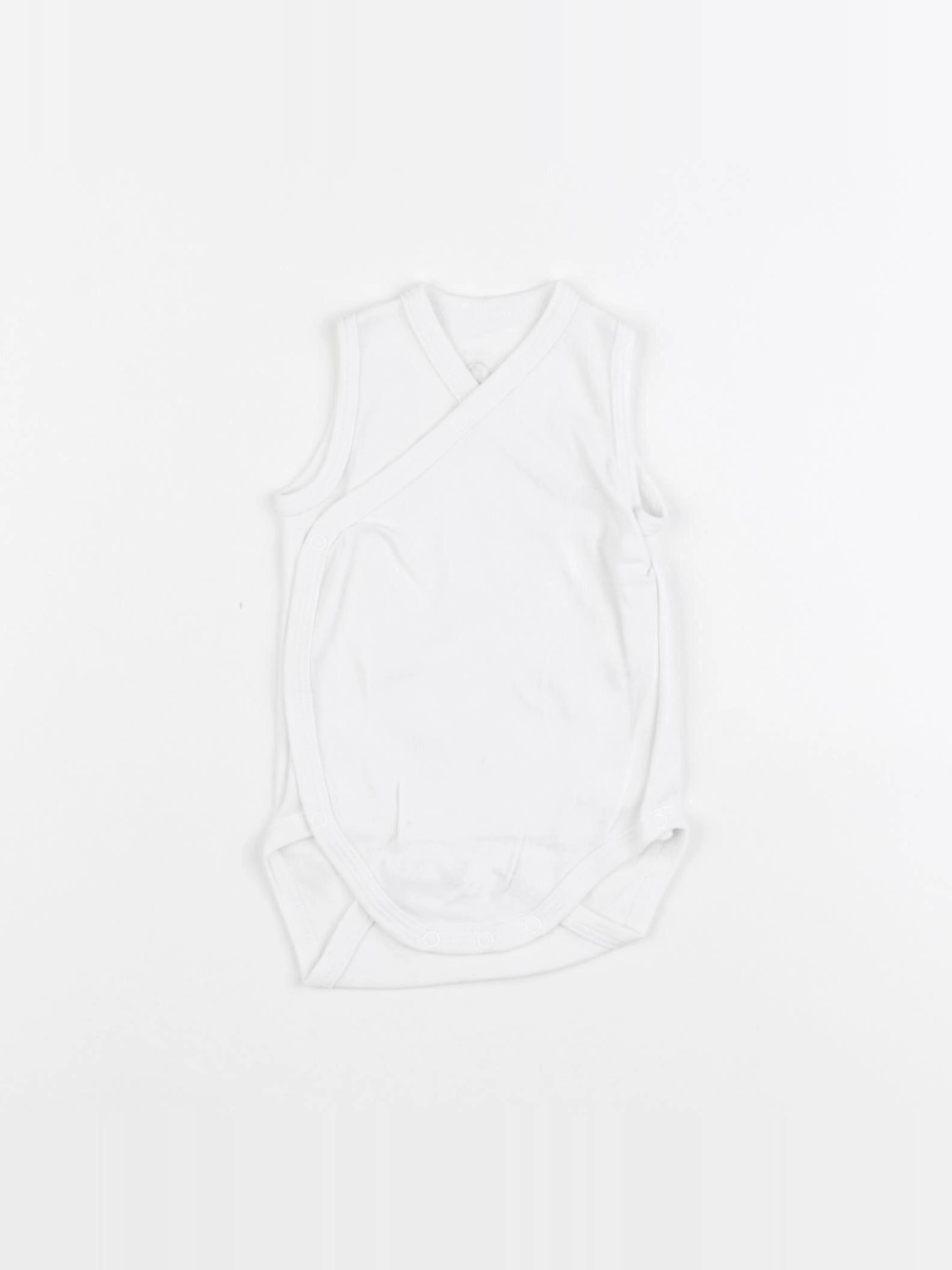 Petit Bateau - body blanc - 0 mois