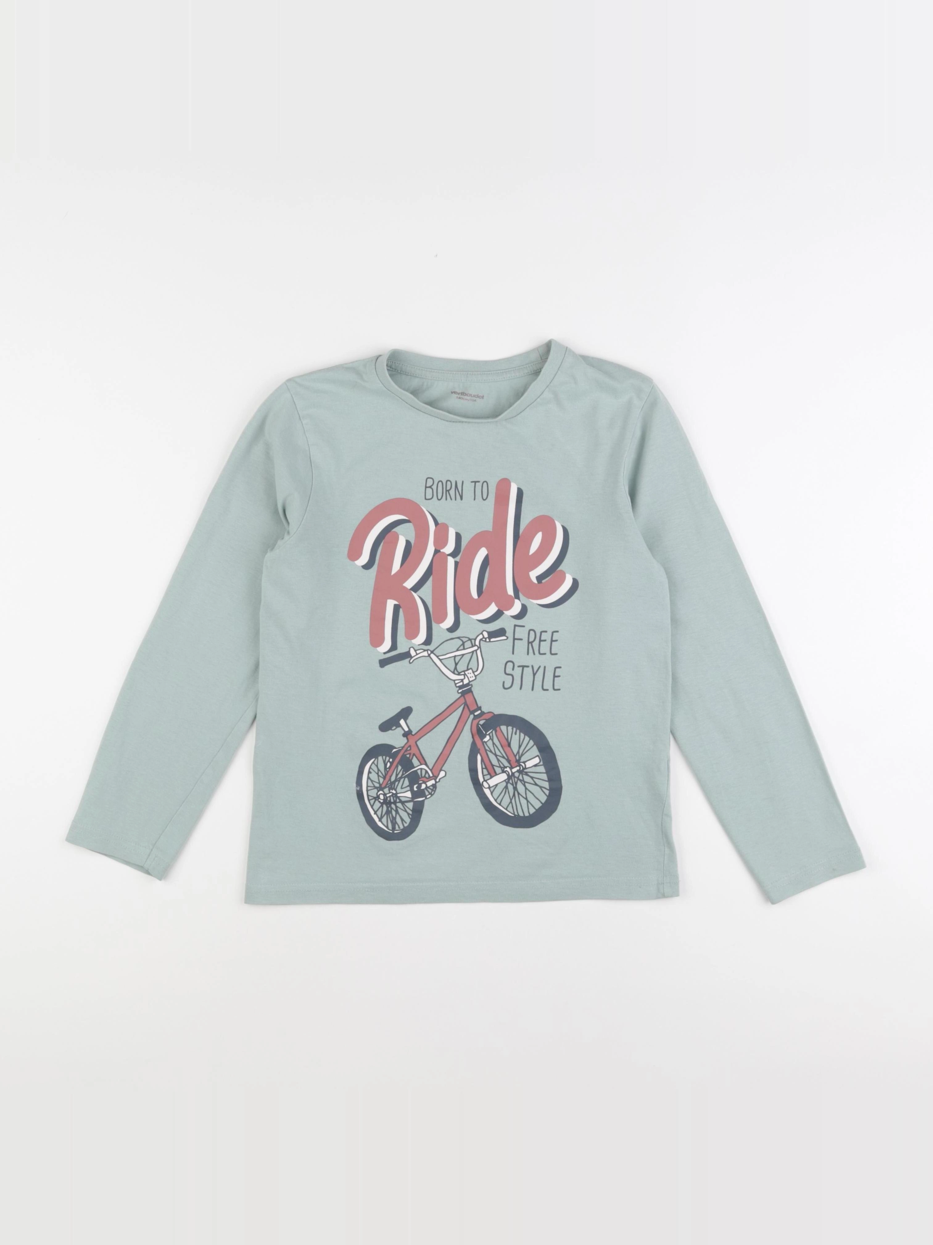 Vertbaudet - tee-shirt vert - 10 ans