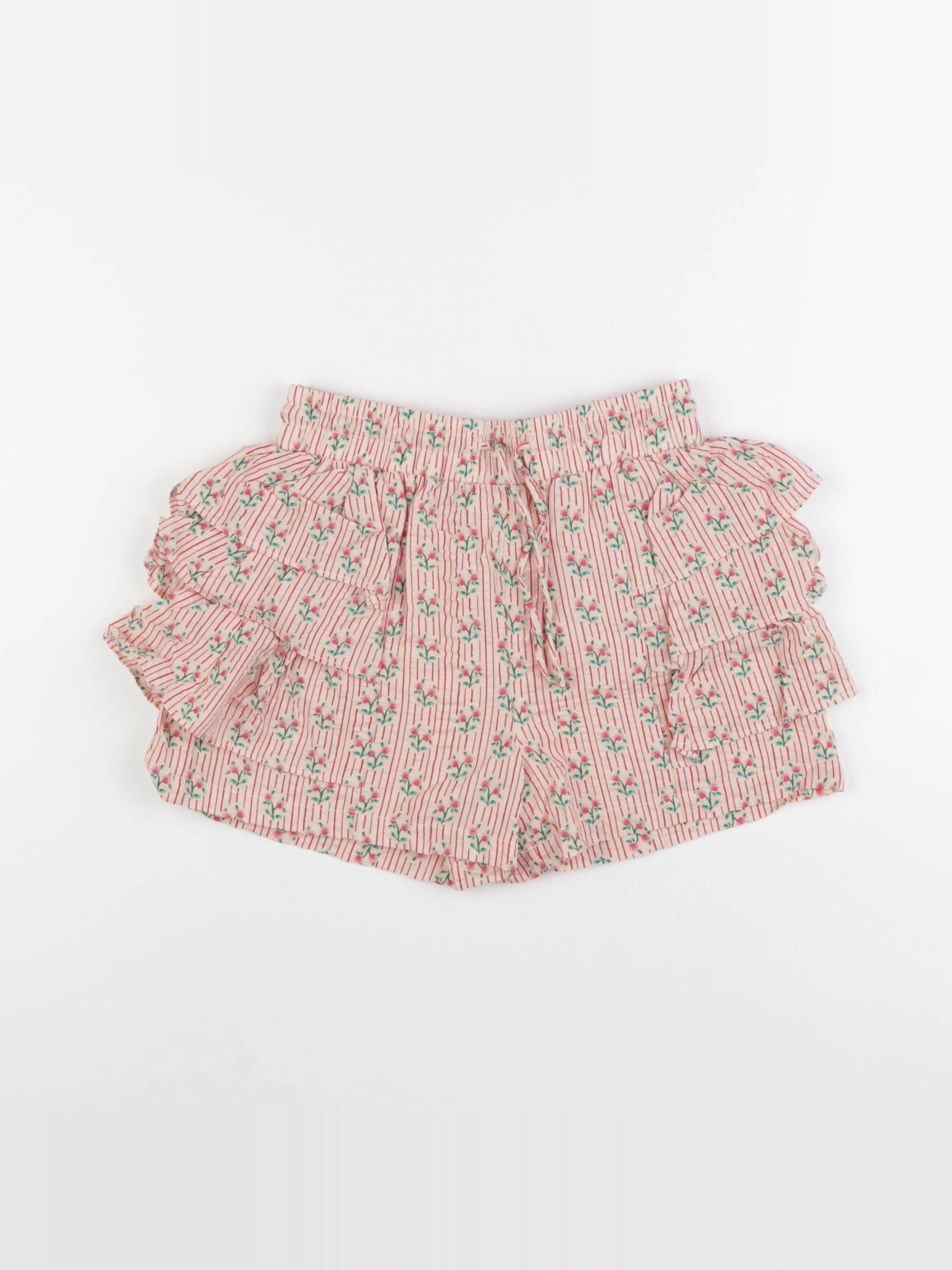 Monoprix - short rouge - 6 ans