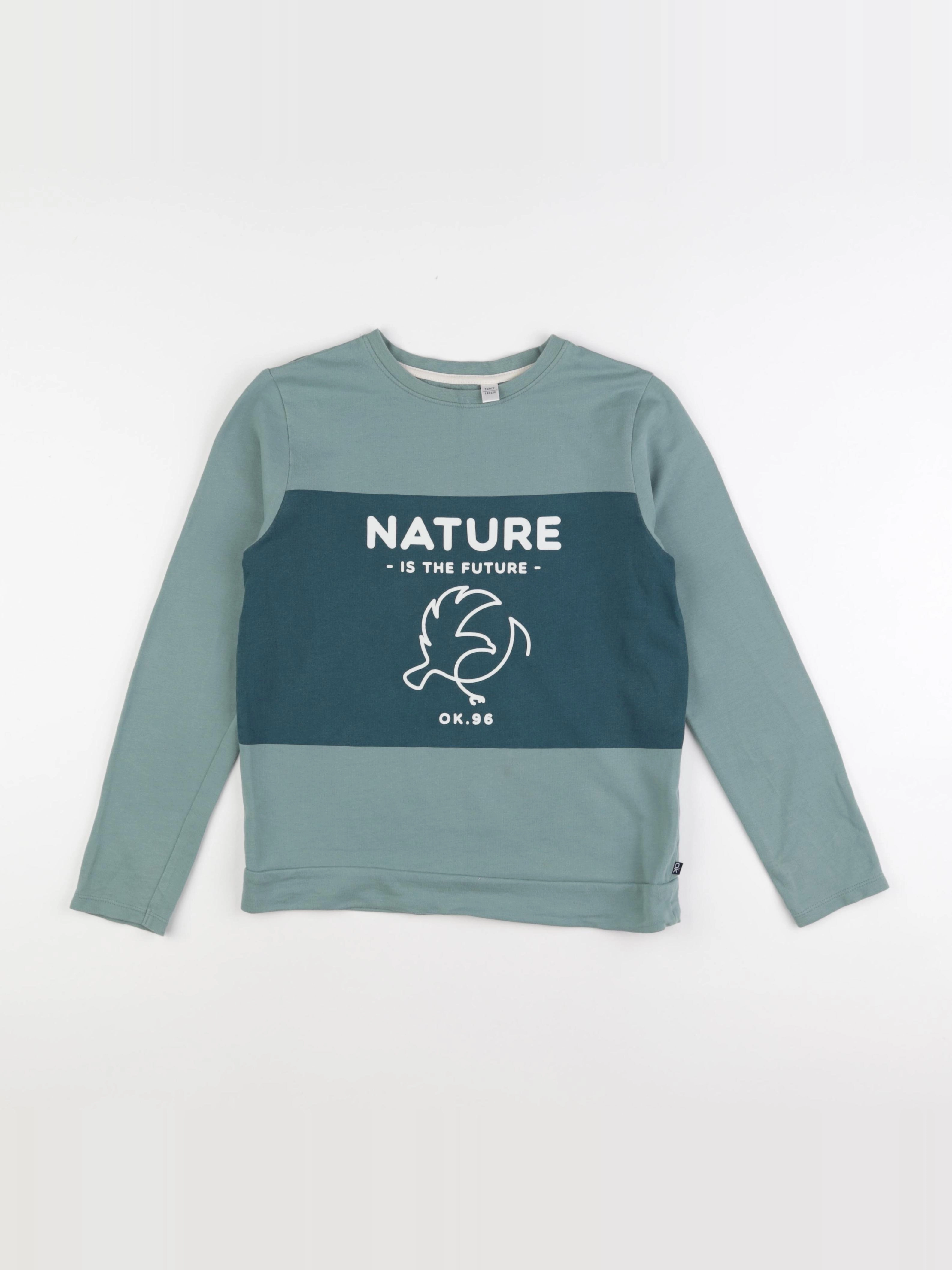 Okaidi - tee-shirt bleu - 10 ans