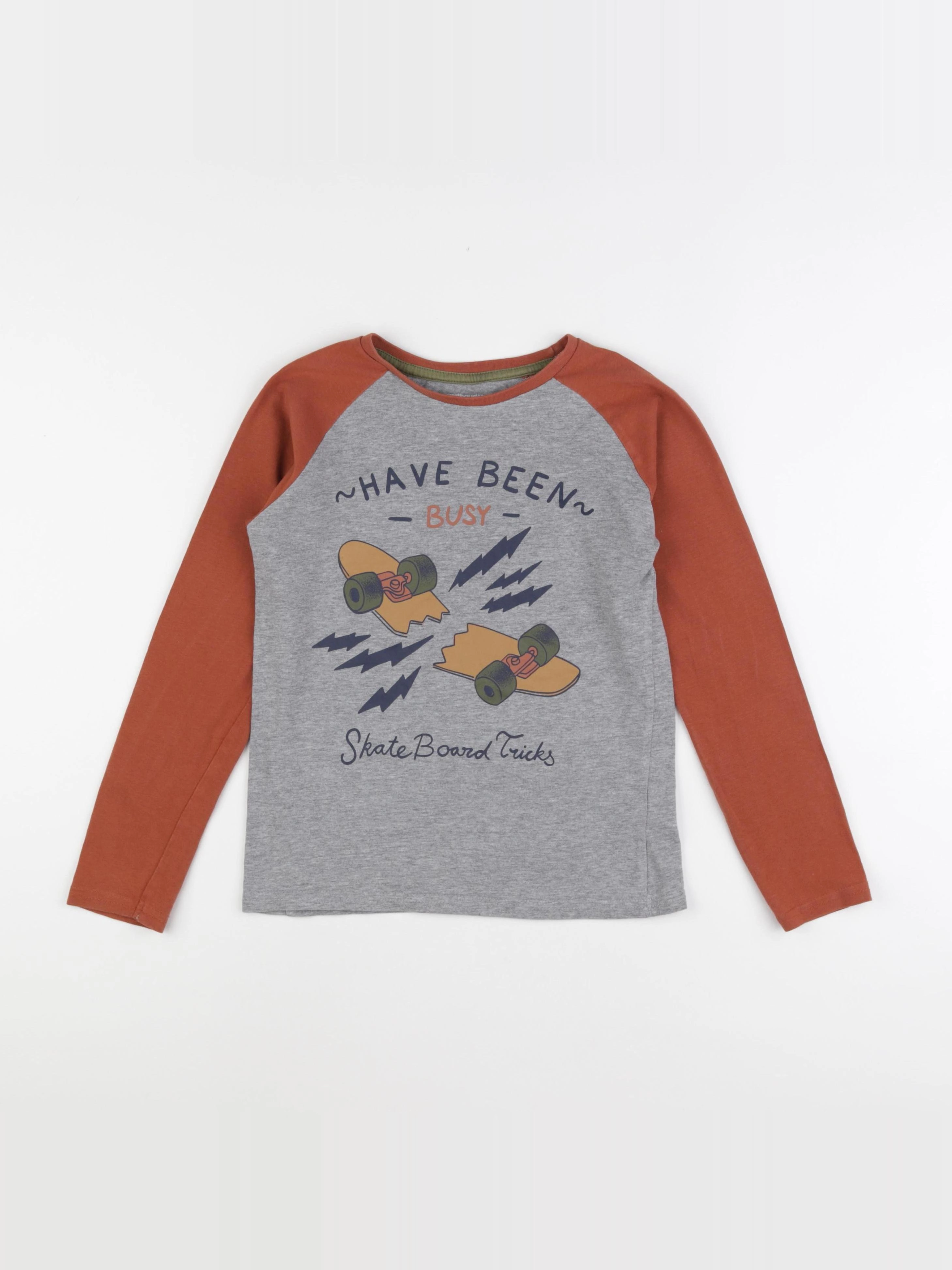 Vertbaudet - tee-shirt marron - 10 ans