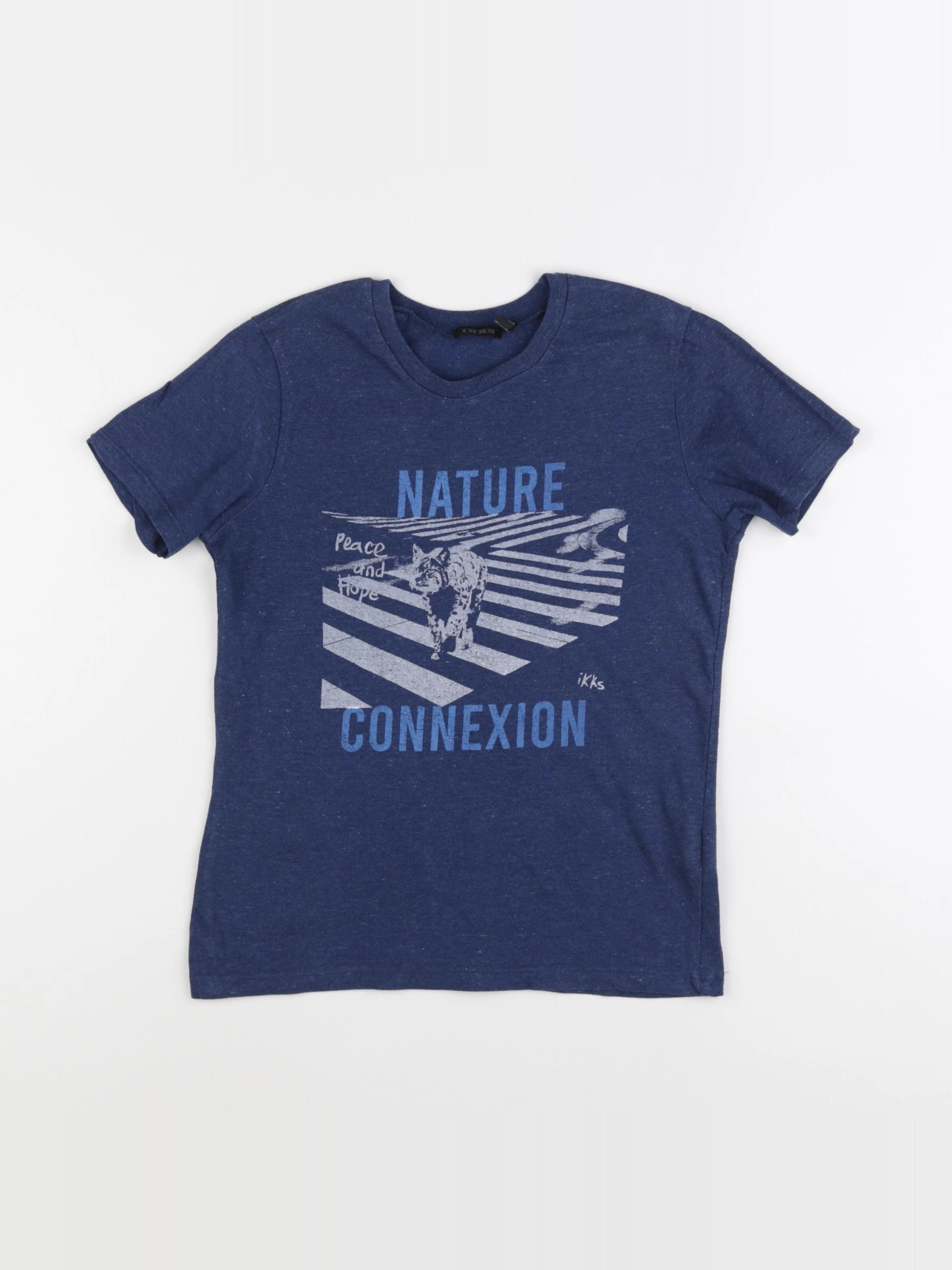 IKKS - tee-shirt bleu - 8 ans