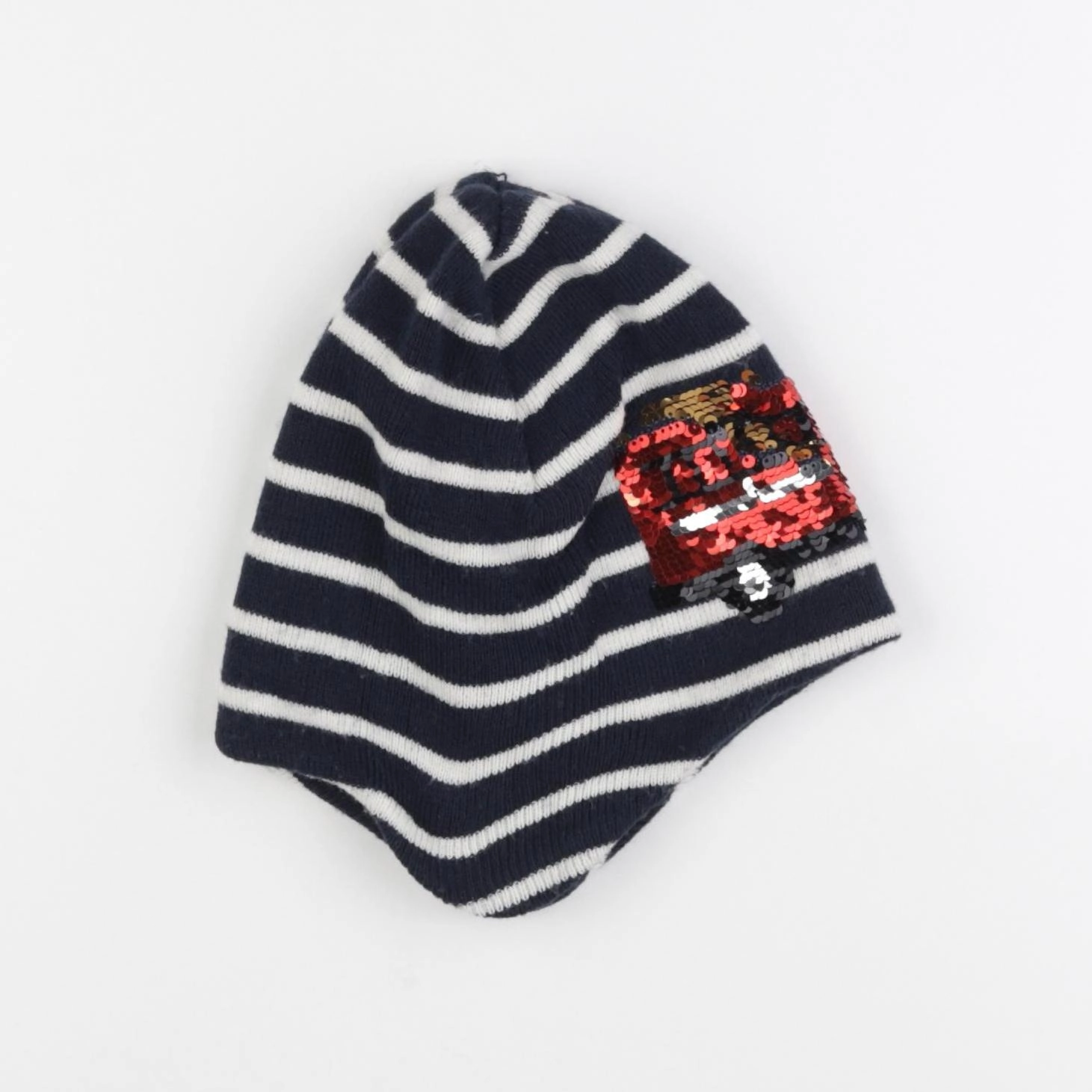 H&M - bonnet bleu - 8/12 ans