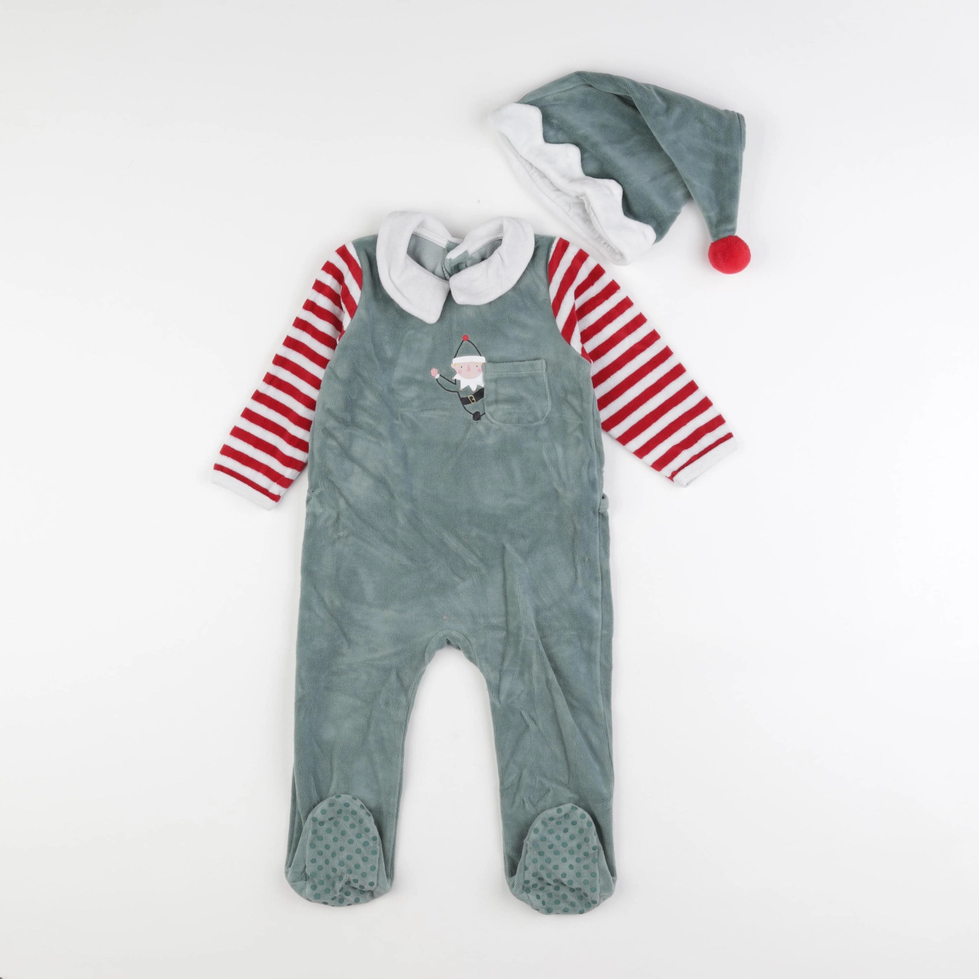 Vertbaudet - pyjama vert - 18 mois