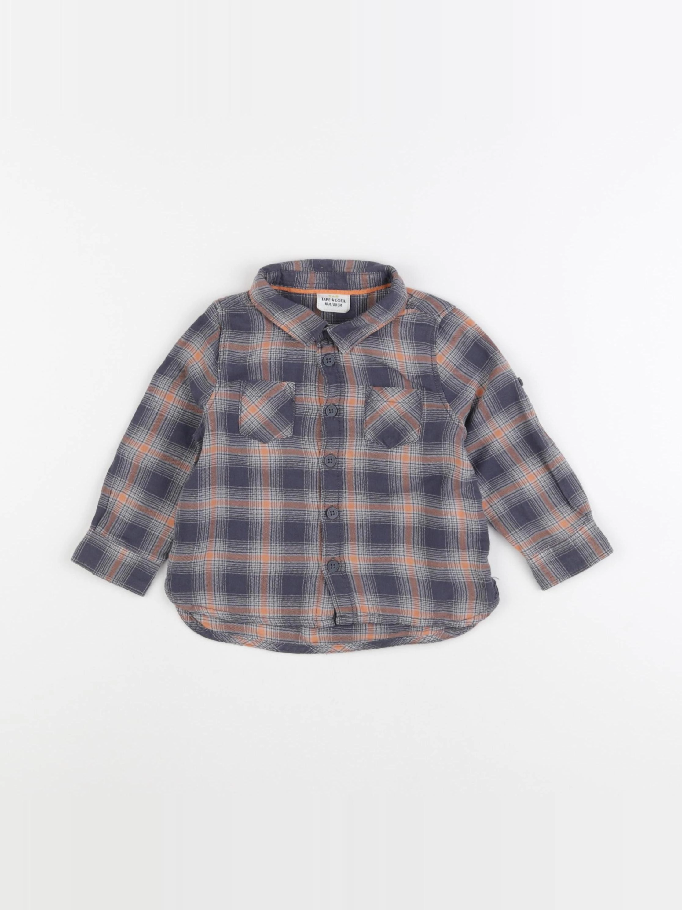 Tape à l'oeil - chemise bleu - 18 mois