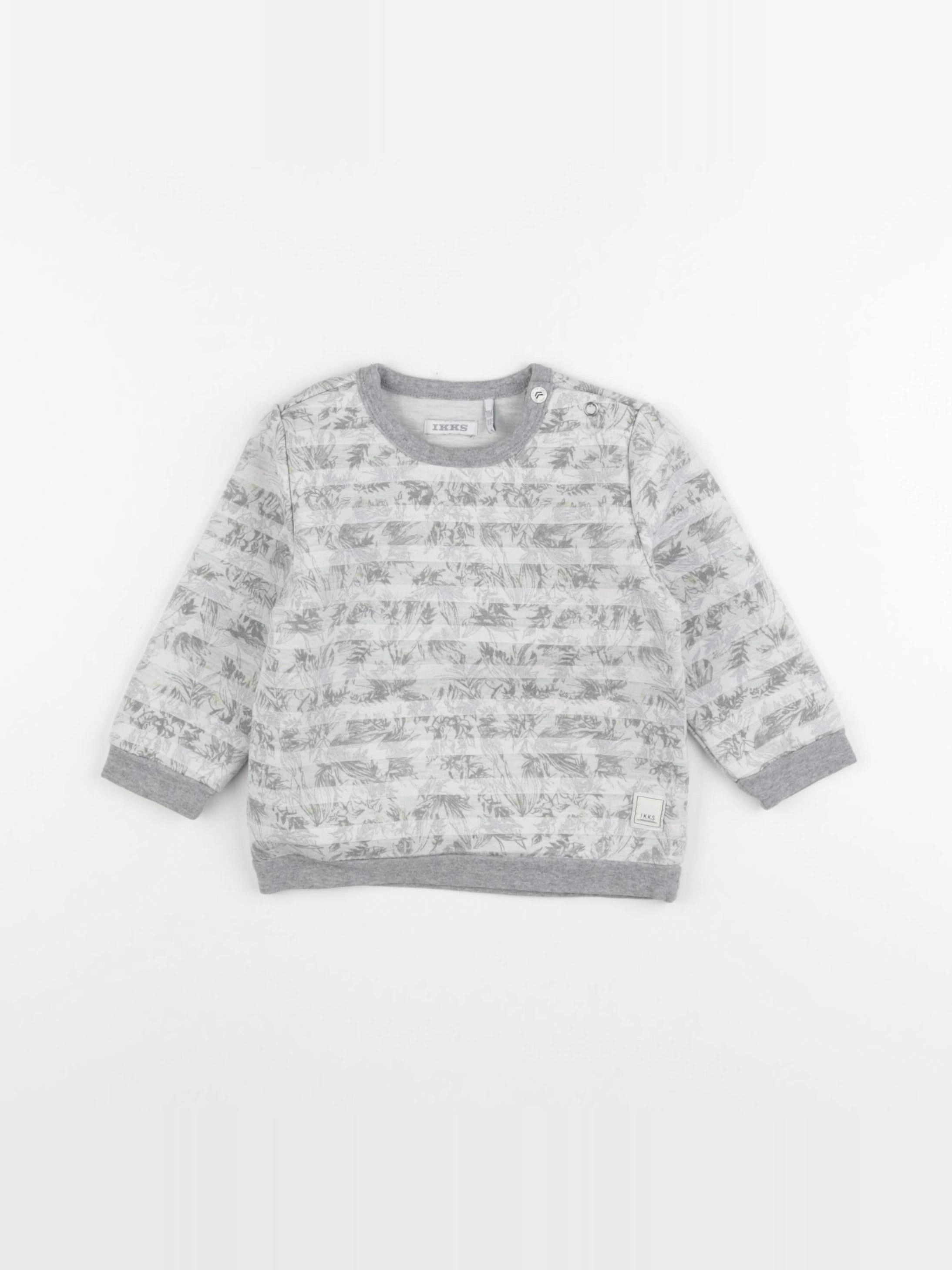 IKKS - sweat gris - 18 mois
