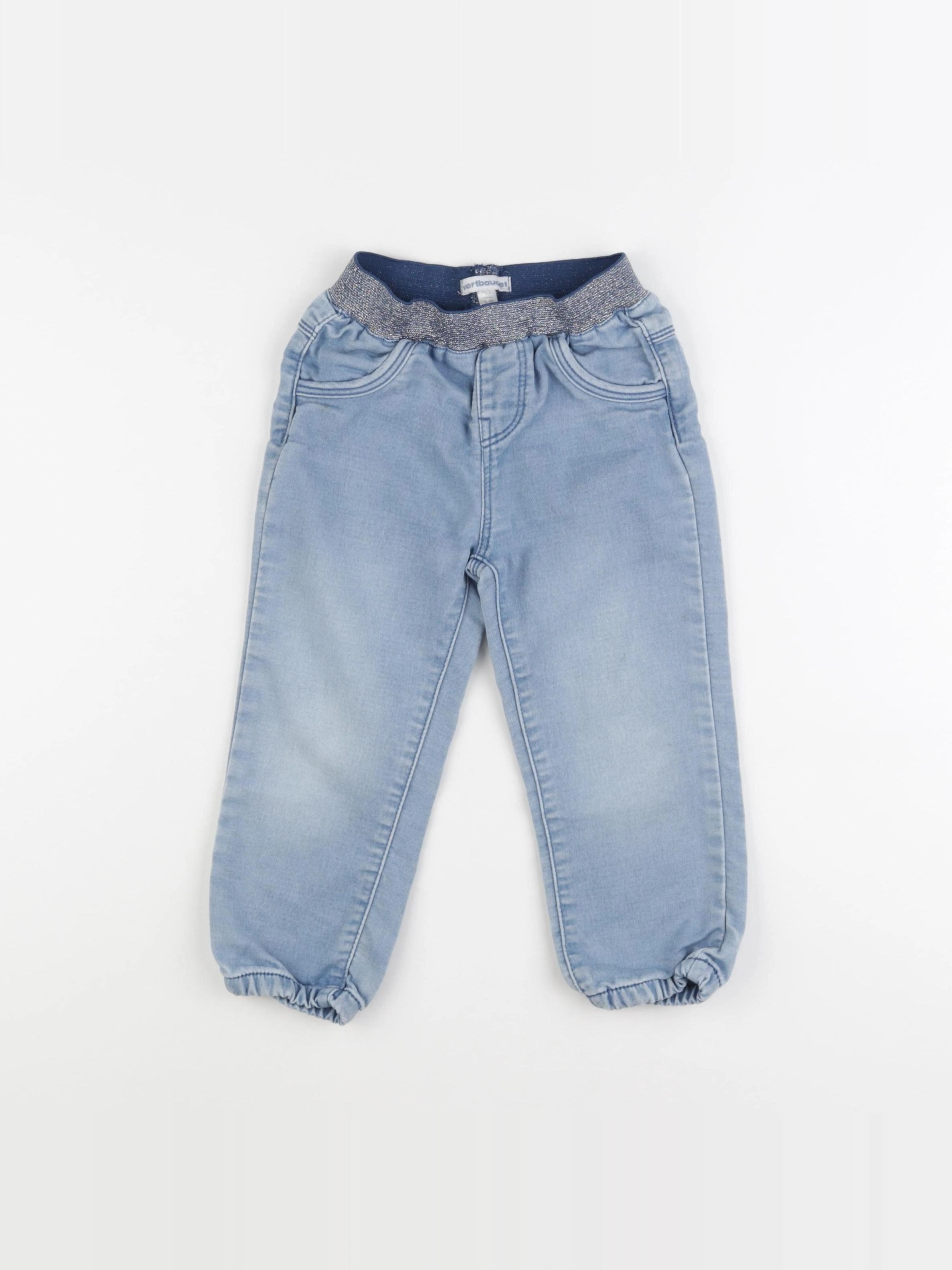 Vertbaudet - pantalon bleu - 3 ans