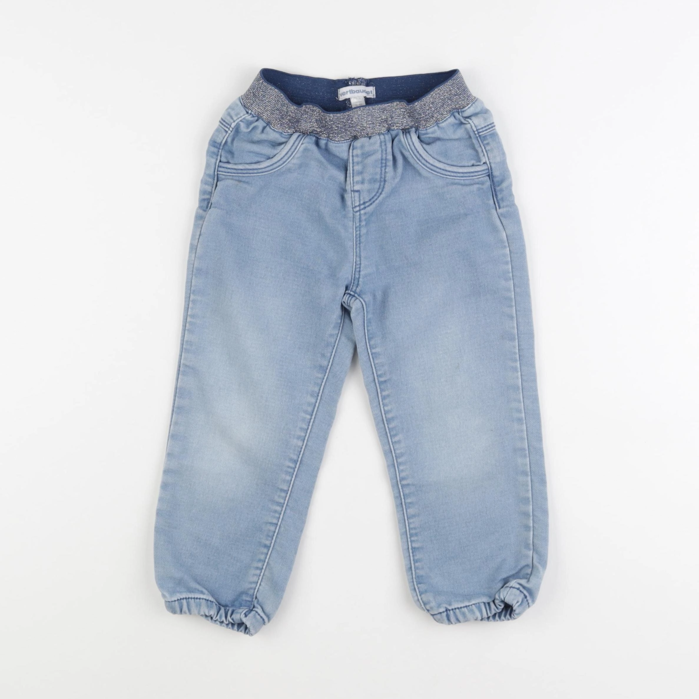Vertbaudet - pantalon bleu - 3 ans