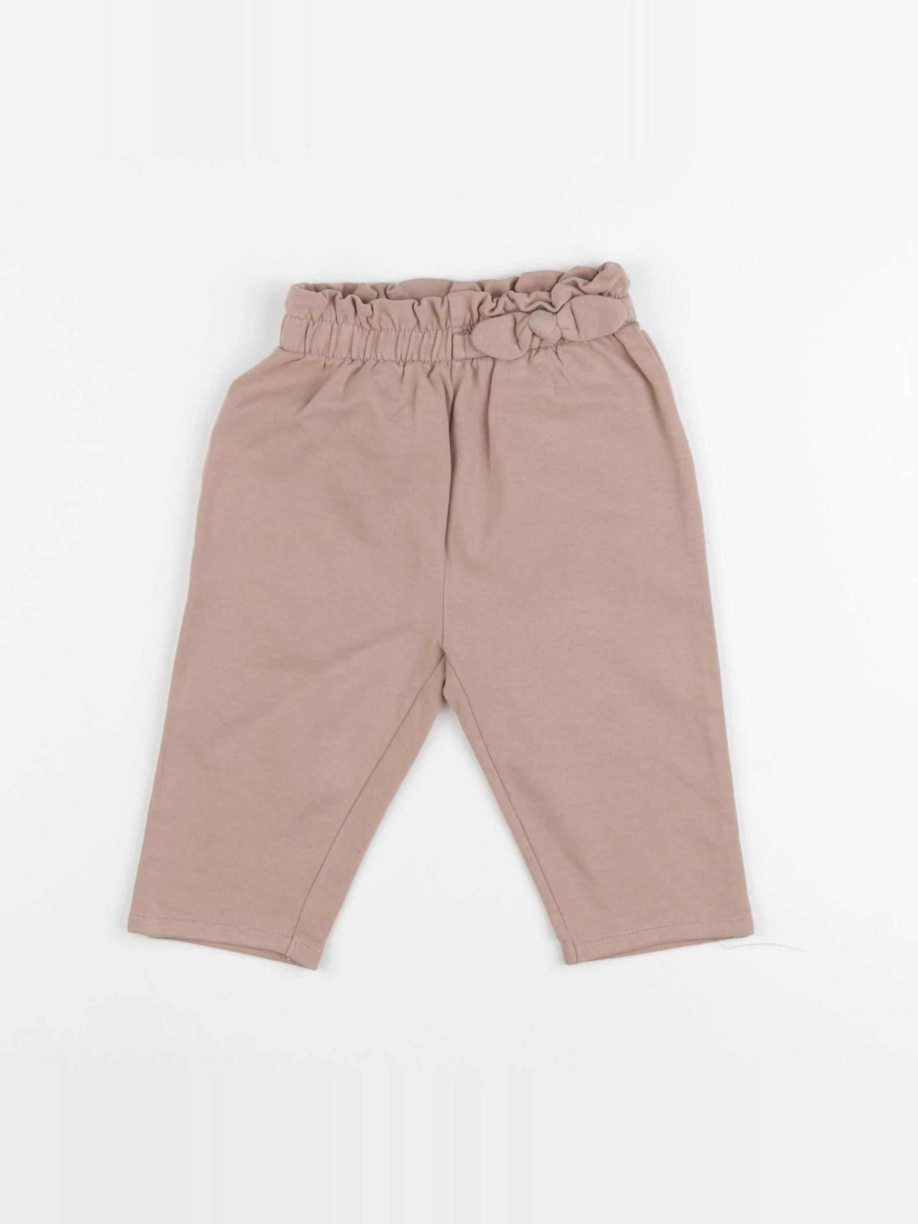 Vertbaudet - pantalon beige - 12 mois