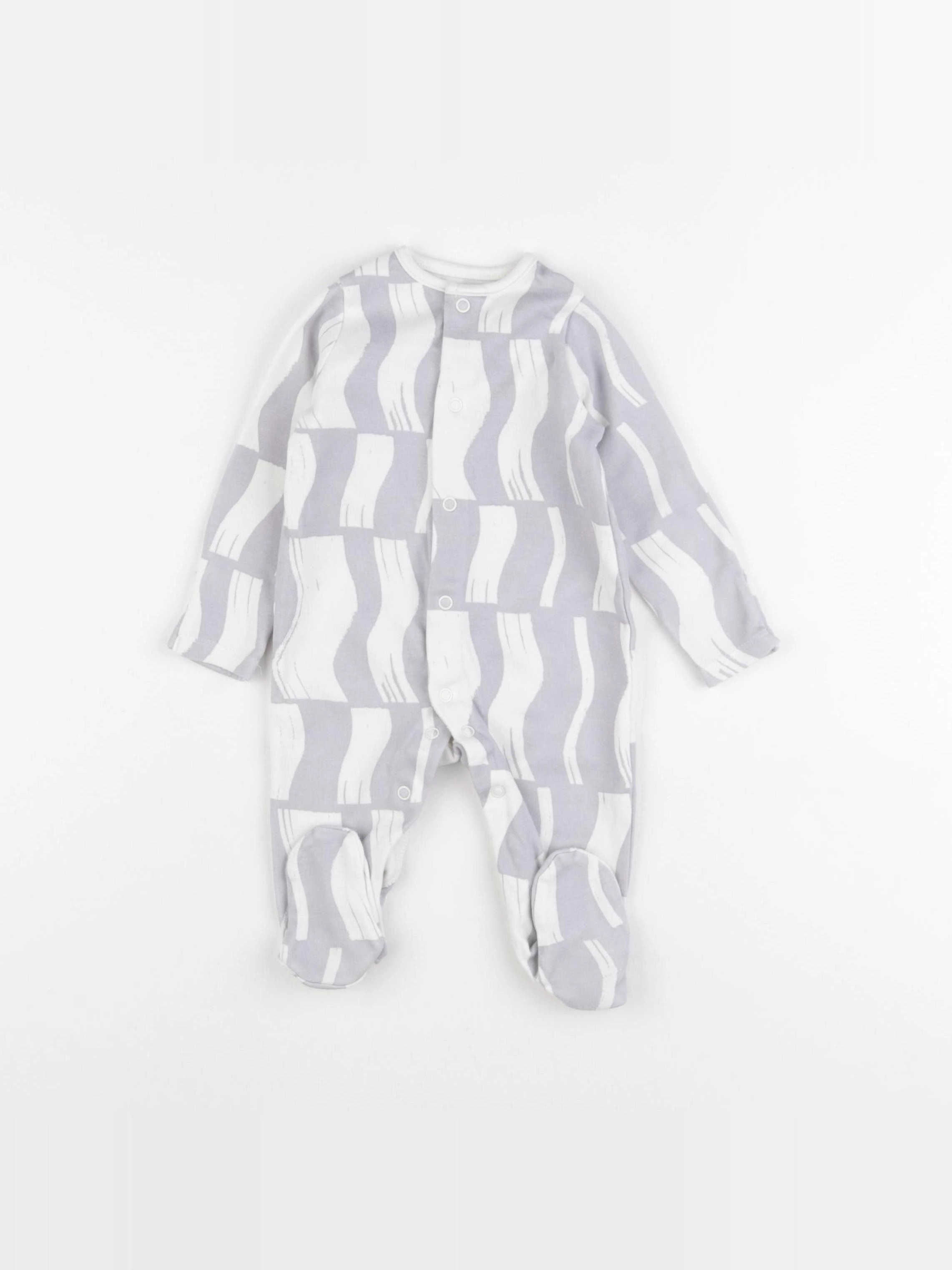John Lewis - pyjama coton bleu - 3/6 mois